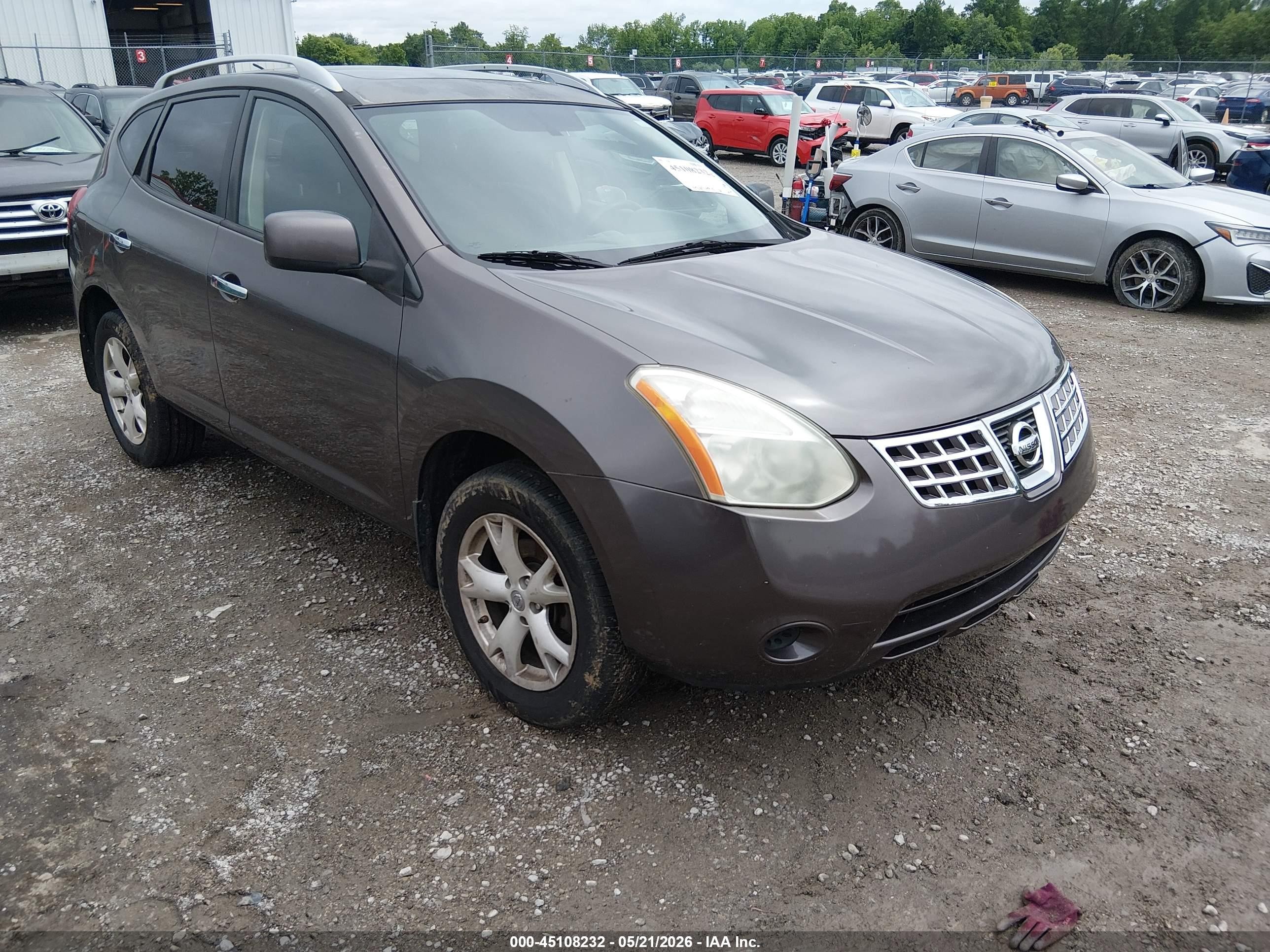 2010 Nissan Rogue Sl Brown vin: JN8AS5MV7AW148070