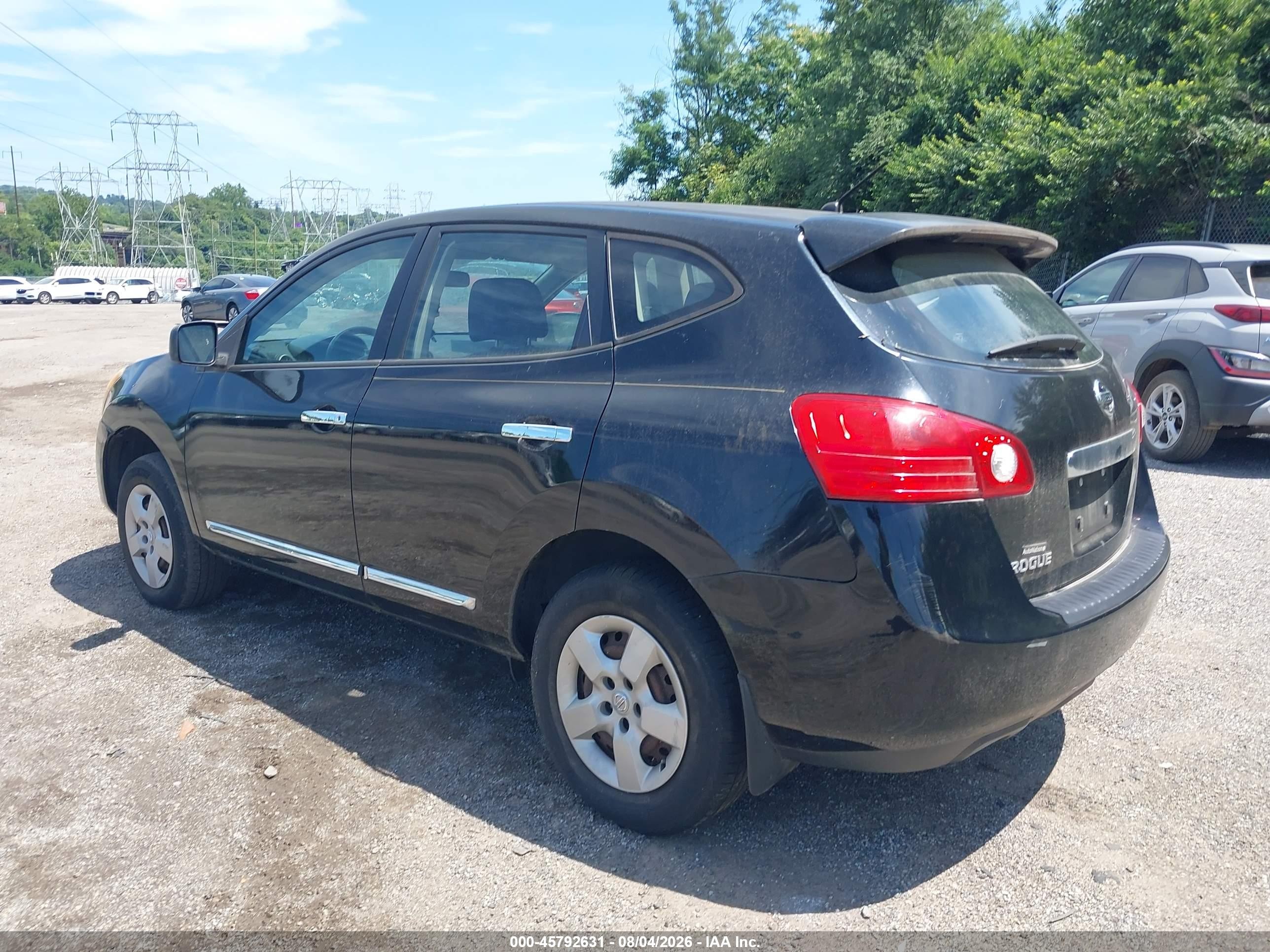 2011 Nissan Rogue S Черный vin: JN8AS5MV7BW250289