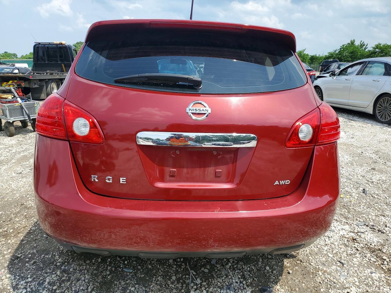 2011 Nissan Rogue S Бордовый vin: JN8AS5MV7BW255573