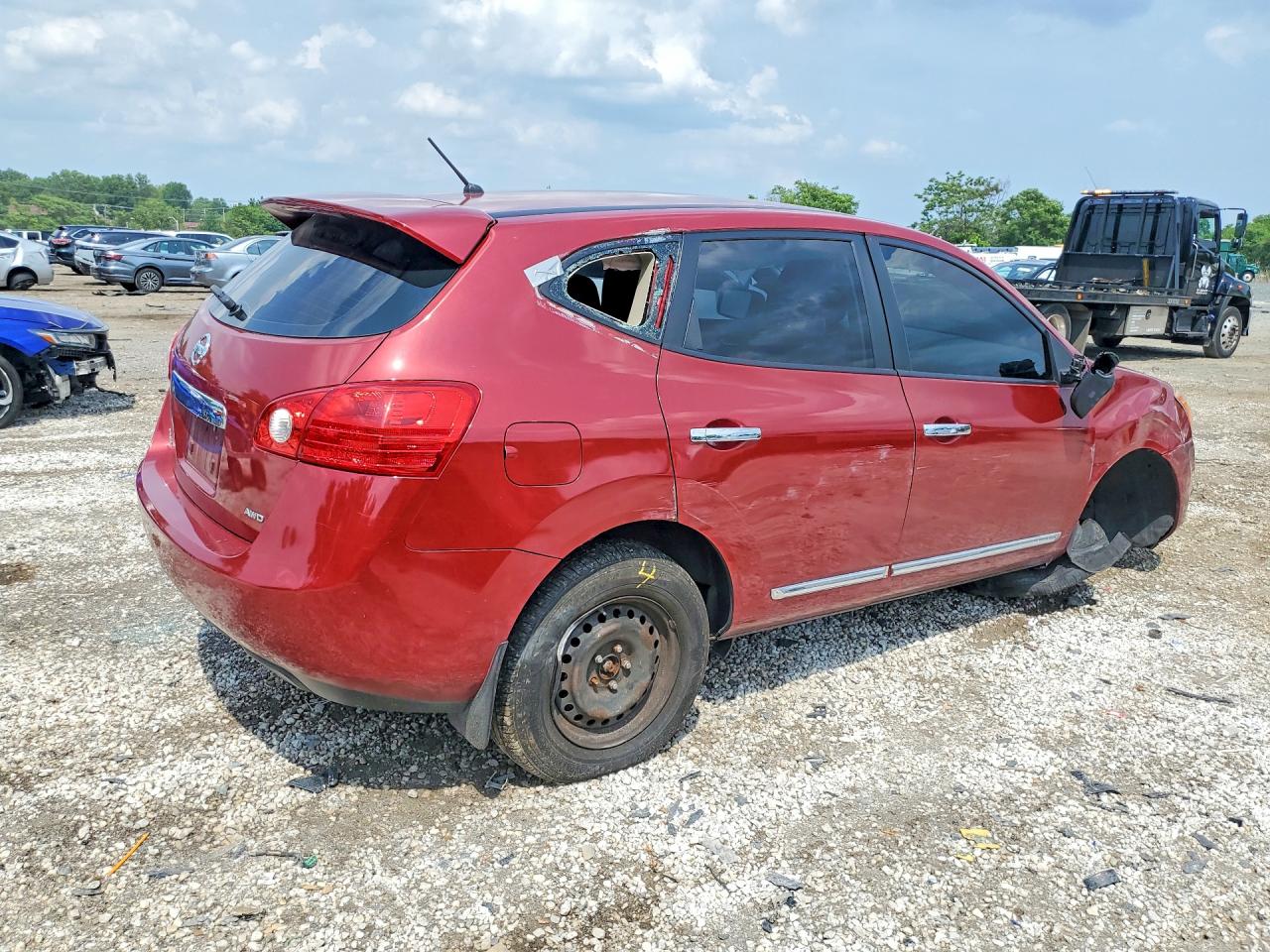 2011 Nissan Rogue S Бордовый vin: JN8AS5MV7BW255573