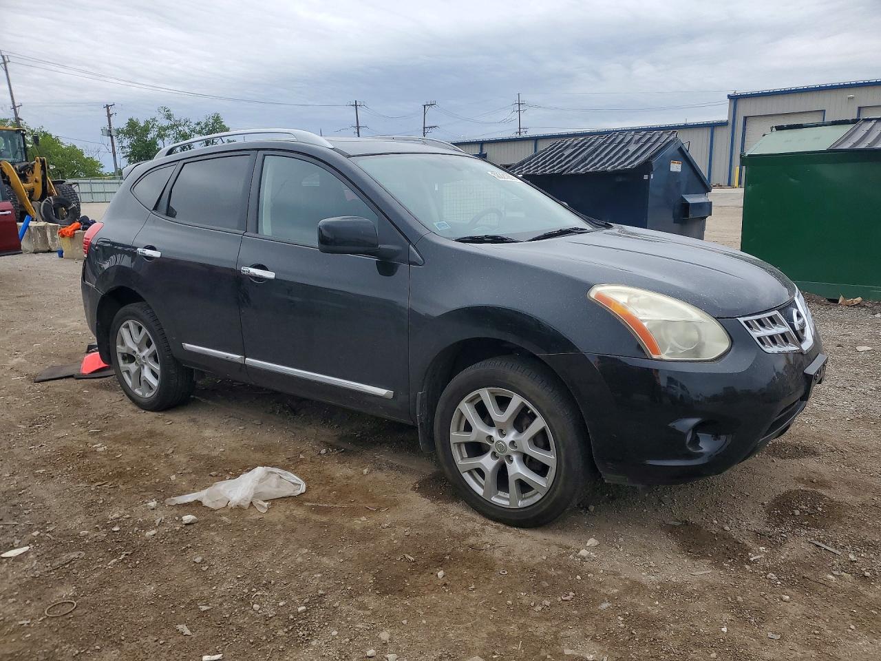 2011 Nissan Rogue S Black vin: JN8AS5MV7BW258666