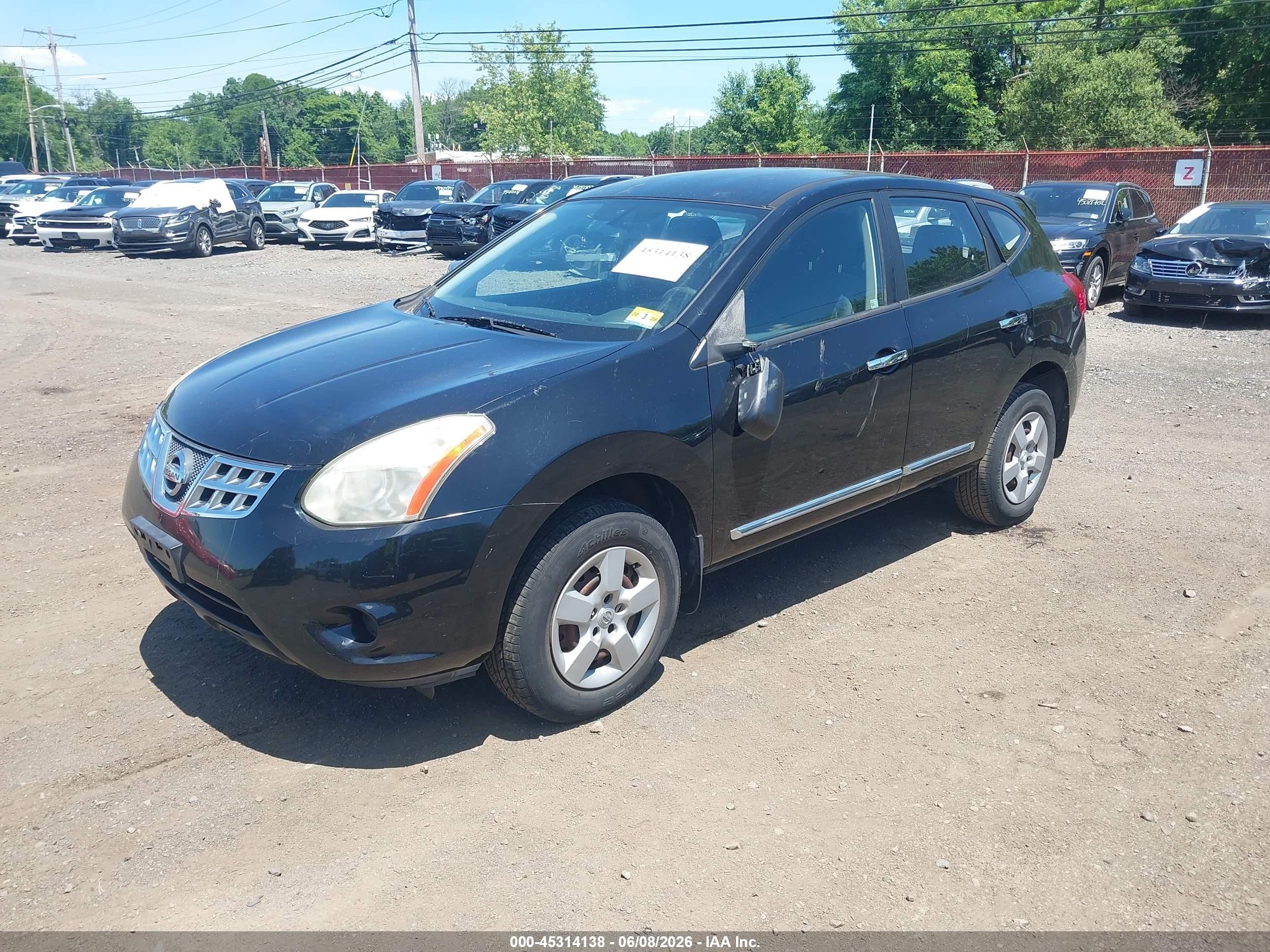2011 Nissan Rogue S Black vin: JN8AS5MV7BW259039