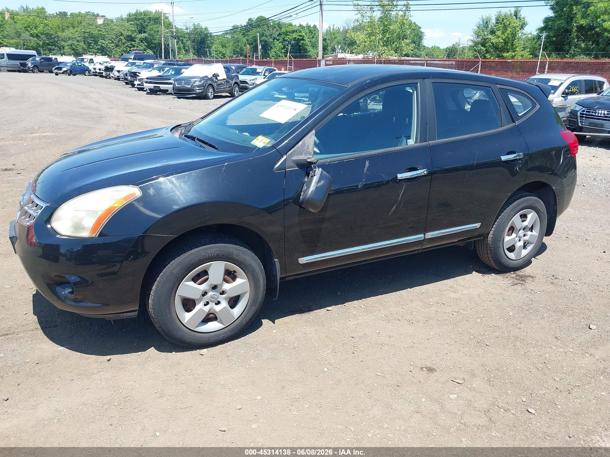 2011 Nissan Rogue S Black vin: JN8AS5MV7BW259039