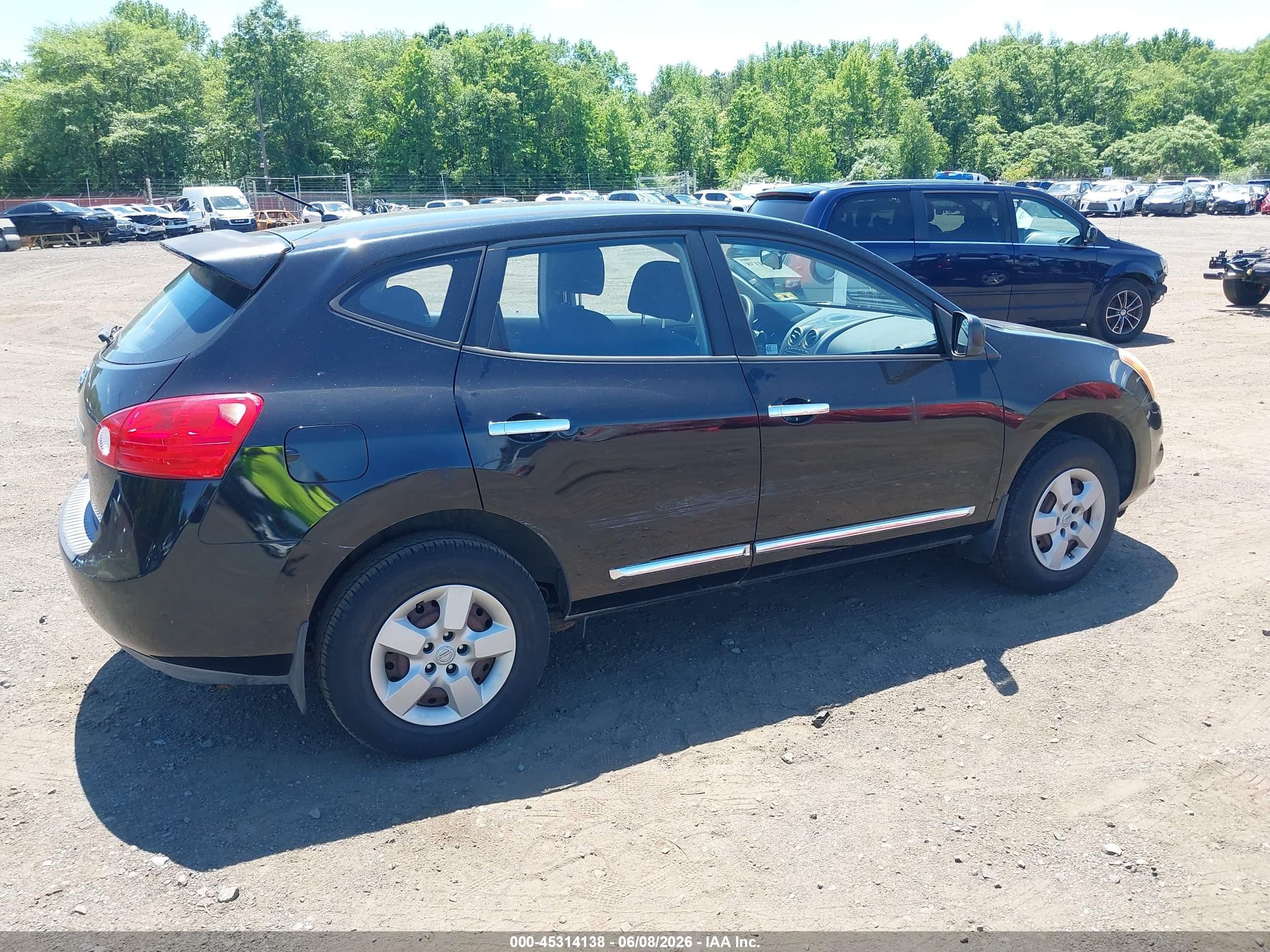 2011 Nissan Rogue S Black vin: JN8AS5MV7BW259039