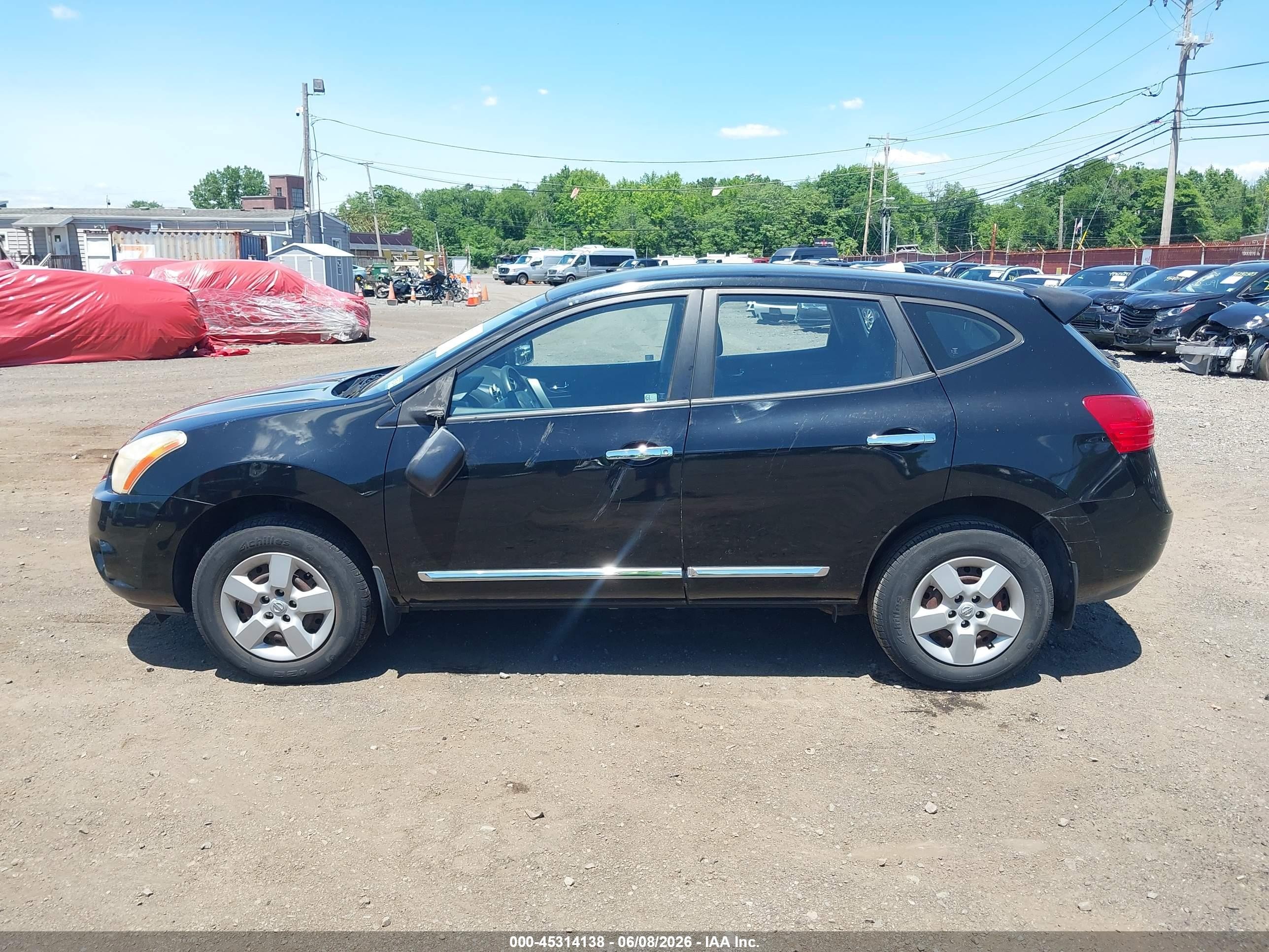 2011 Nissan Rogue S Black vin: JN8AS5MV7BW259039