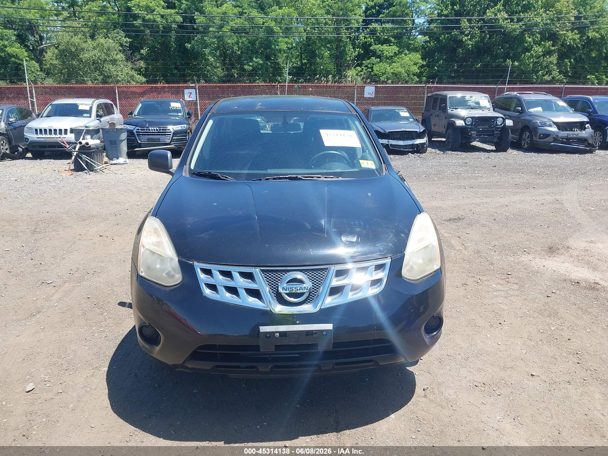 2011 Nissan Rogue S Black vin: JN8AS5MV7BW259039