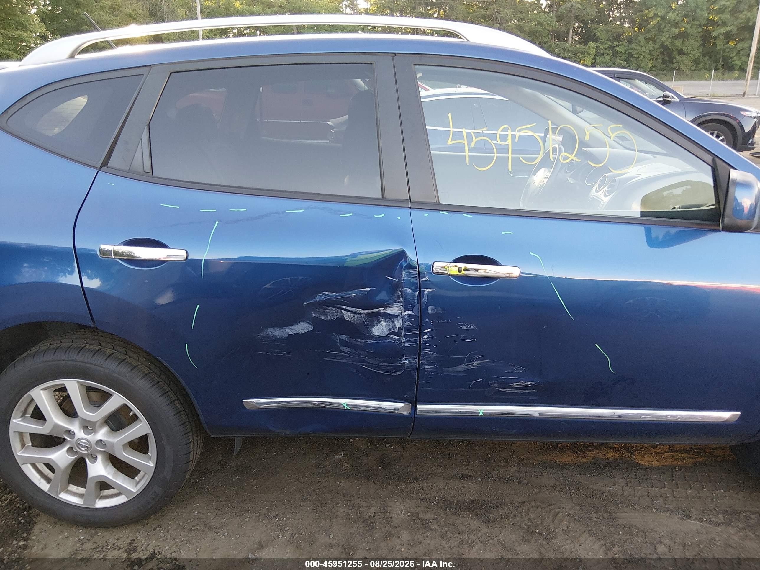 2011 Nissan Rogue Sv Blue vin: JN8AS5MV7BW275208