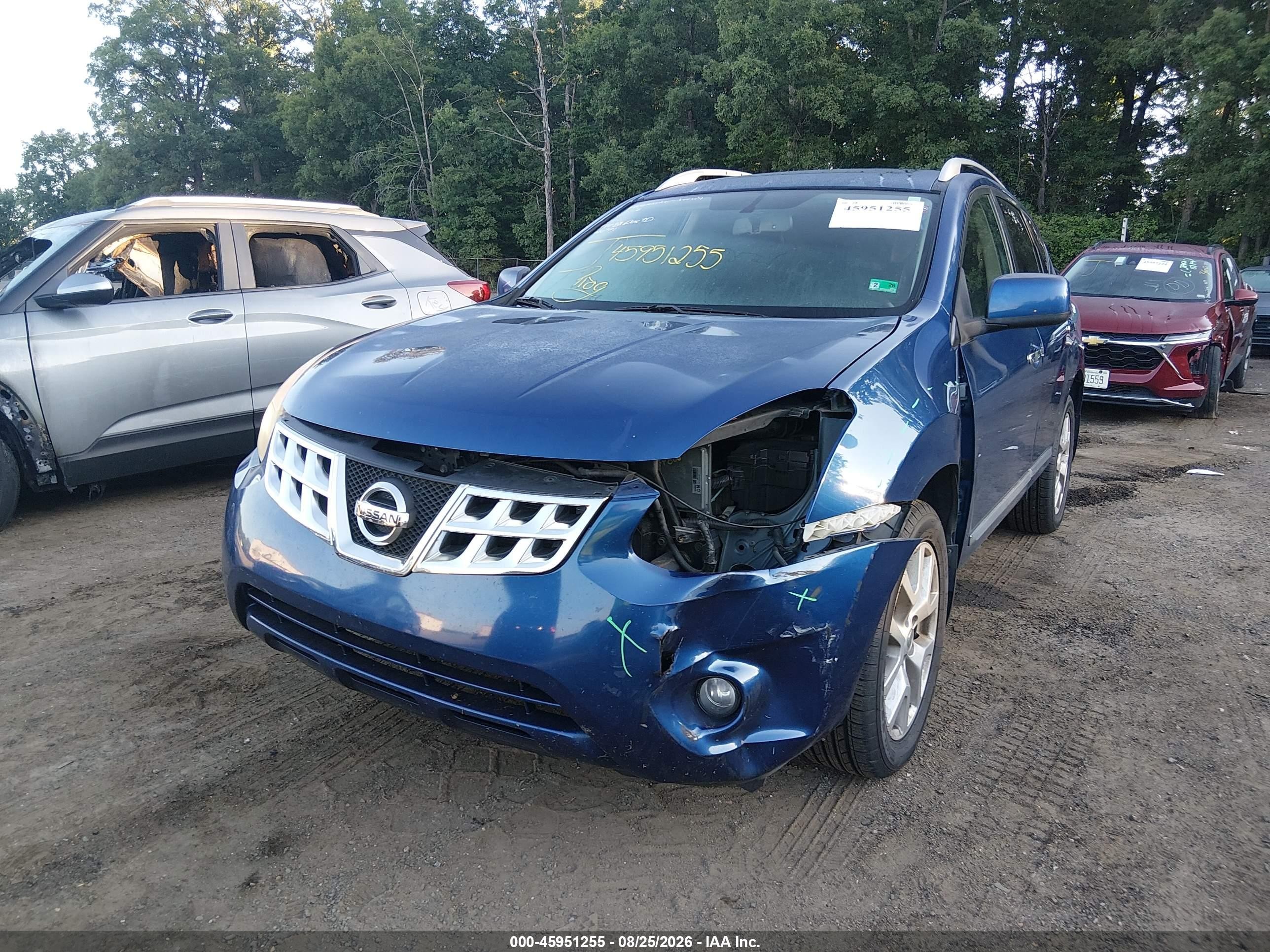 2011 Nissan Rogue Sv Blue vin: JN8AS5MV7BW275208