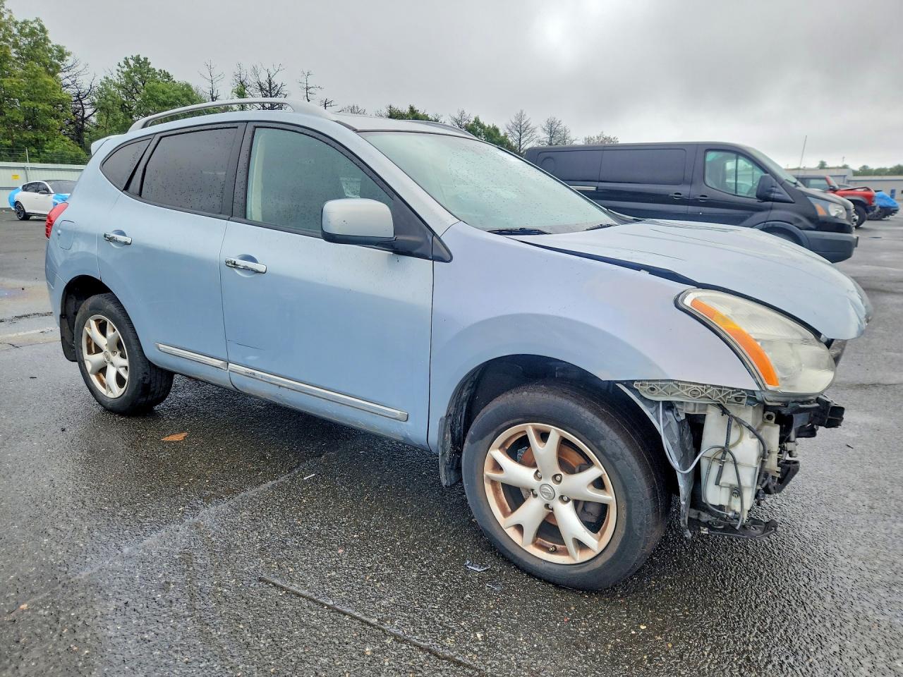 2011 Nissan Rogue S Blue vin: JN8AS5MV7BW288475