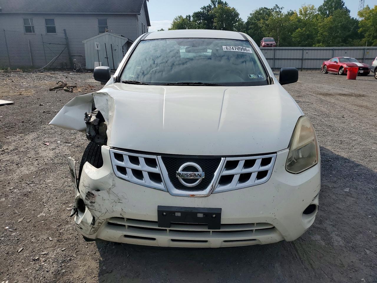 2011 Nissan Rogue S White vin: JN8AS5MV7BW305792