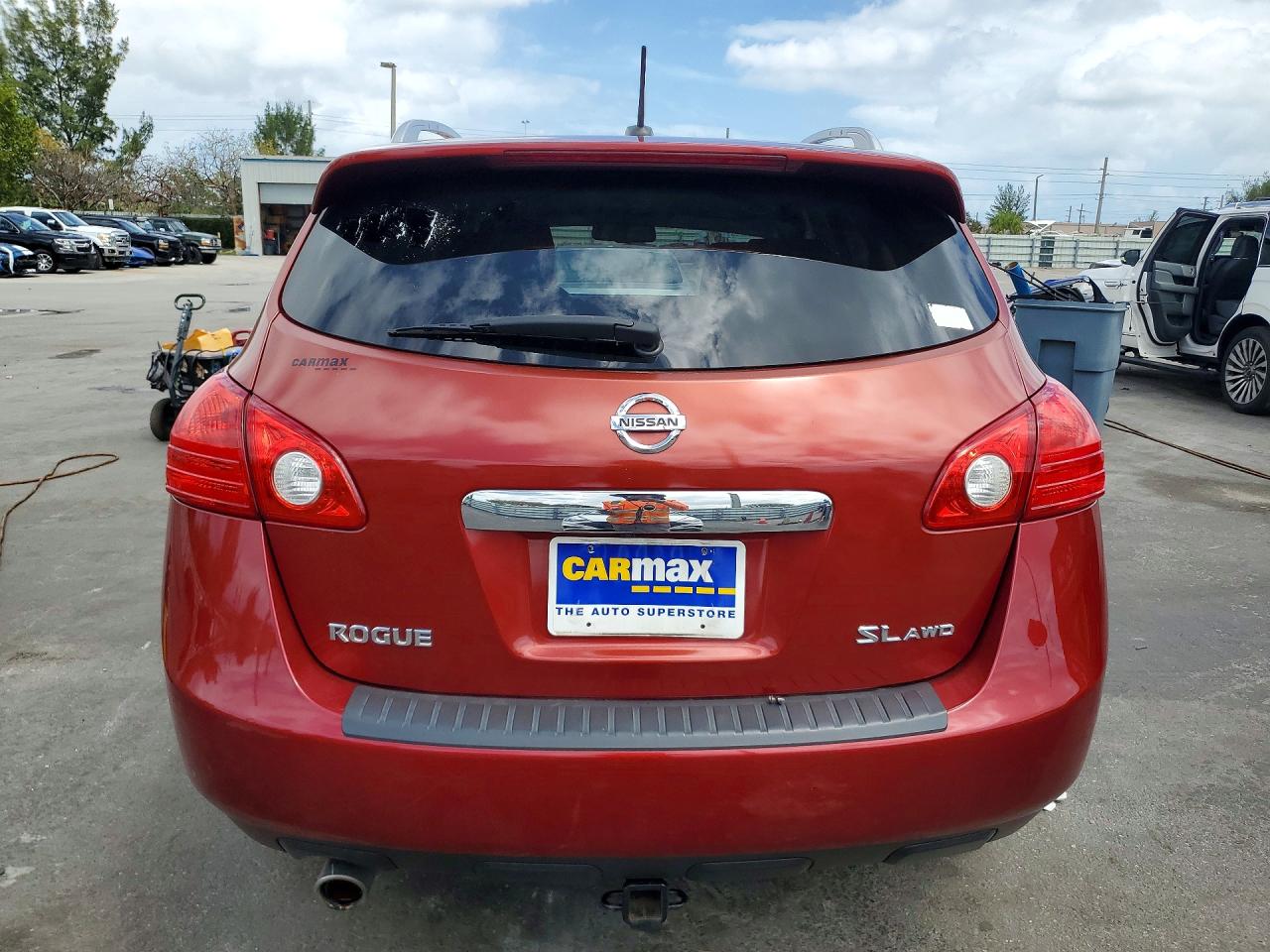 2011 Nissan Rogue S Red vin: JN8AS5MV7BW307994