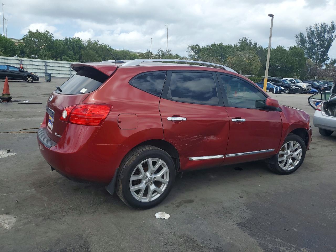 2011 Nissan Rogue S Red vin: JN8AS5MV7BW307994
