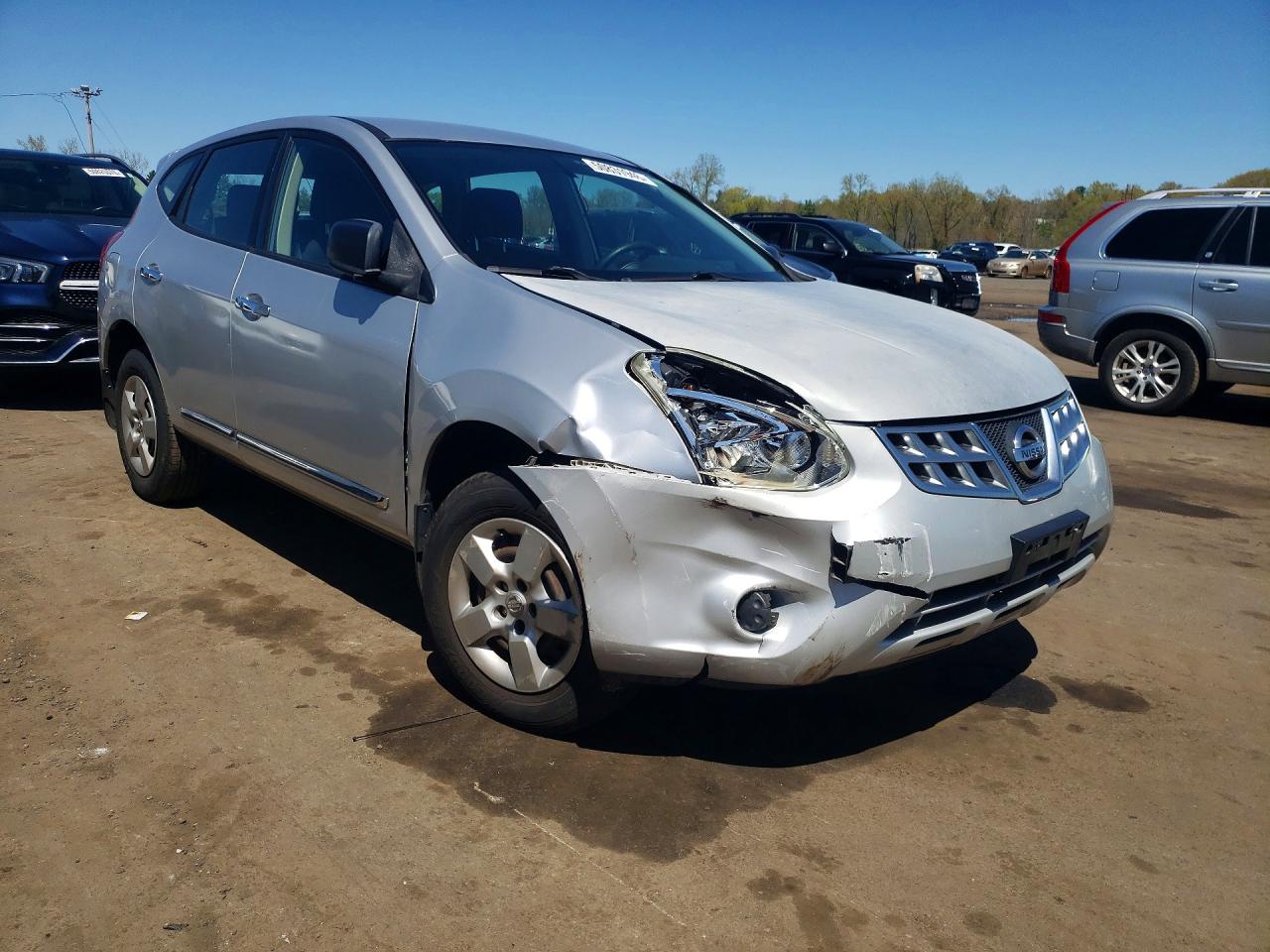 2011 Nissan Rogue S Silver vin: JN8AS5MV7BW312838