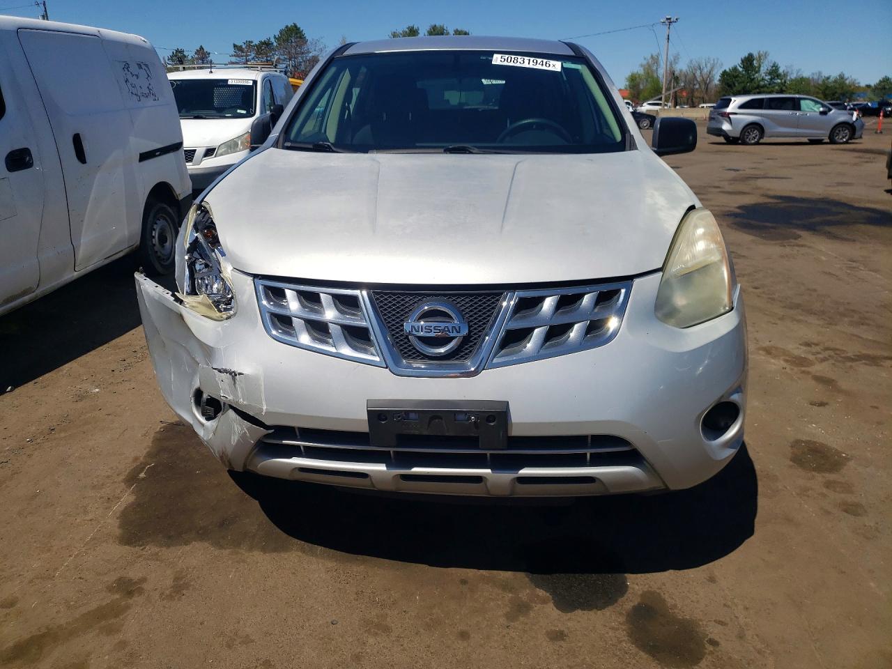 2011 Nissan Rogue S Silver vin: JN8AS5MV7BW312838