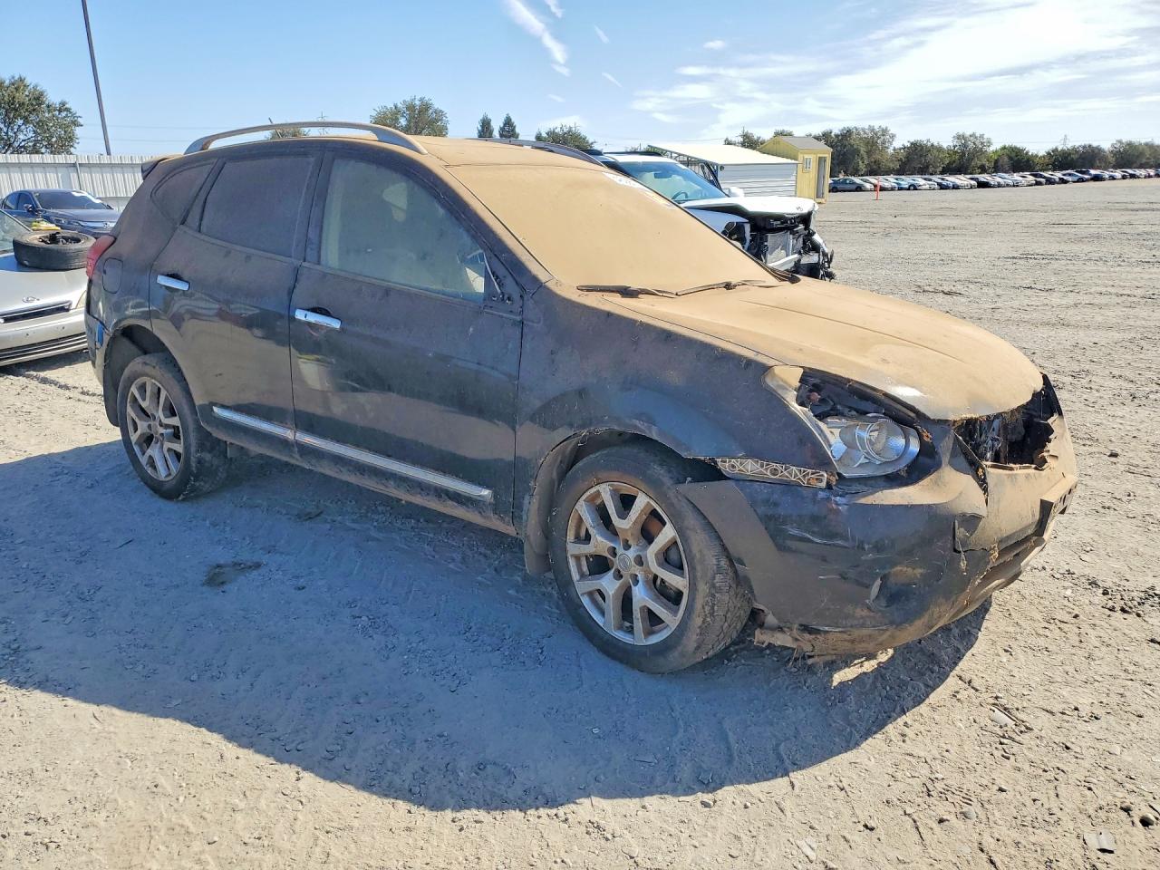 2011 Nissan Rogue S Черный vin: JN8AS5MV7BW312936
