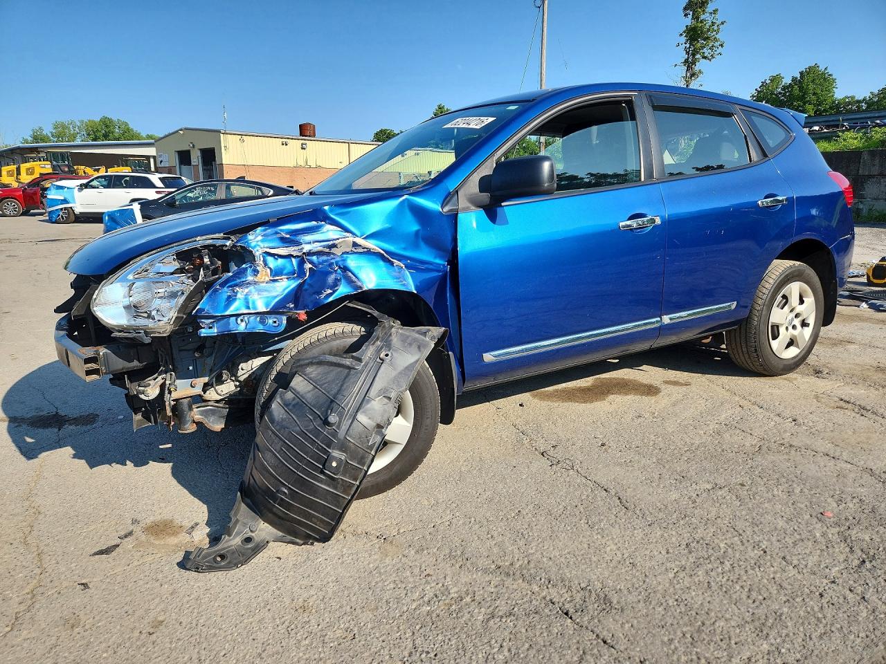 2011 Nissan Rogue S Blue vin: JN8AS5MV7BW314718