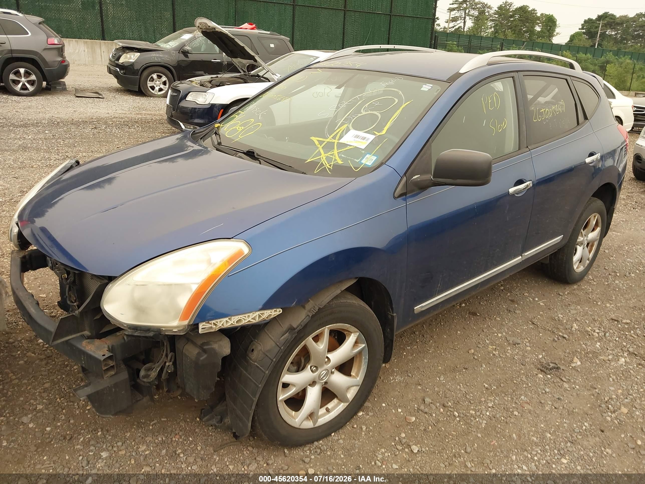 2011 Nissan Rogue Sv Blue vin: JN8AS5MV7BW315903