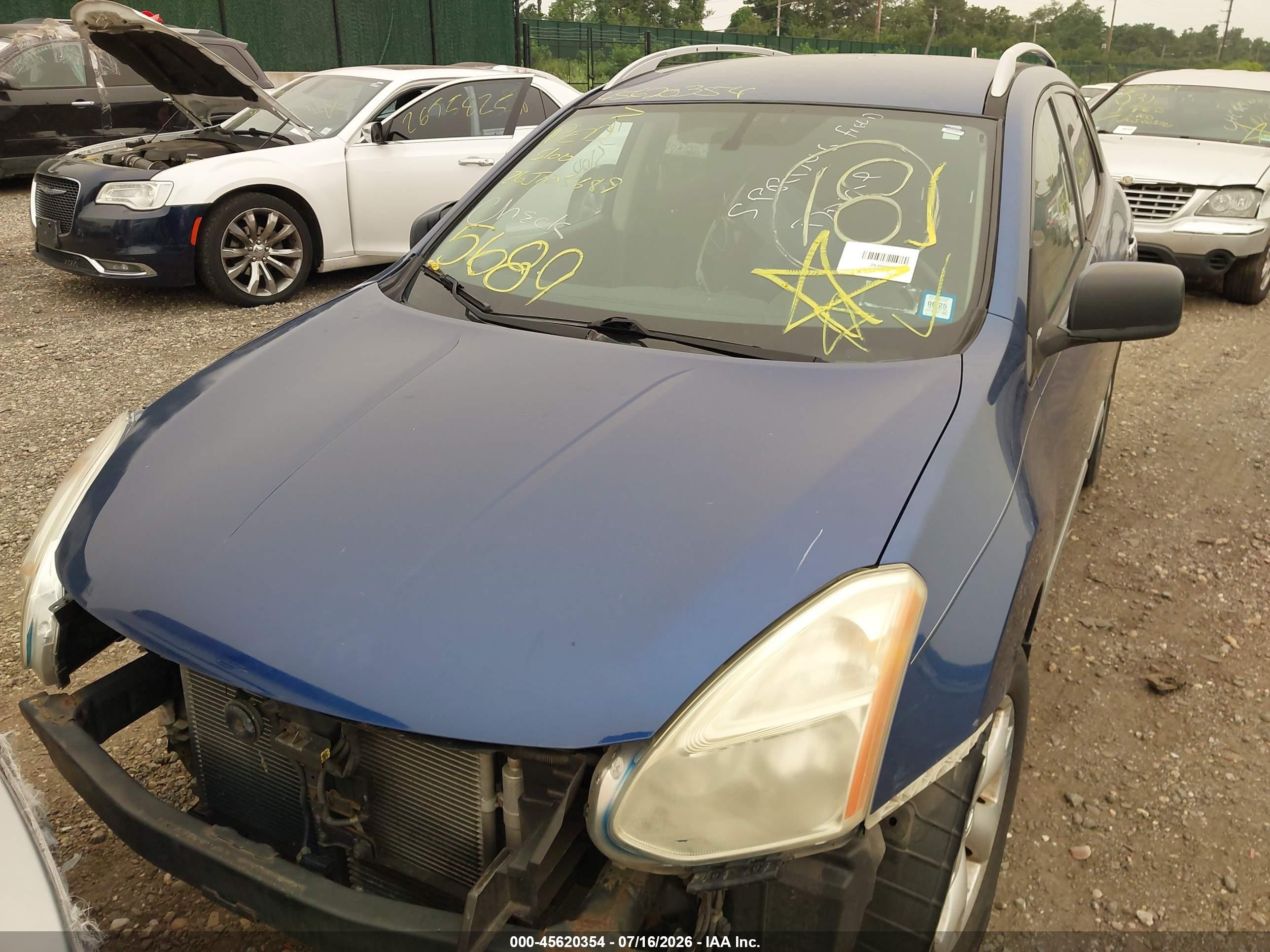 2011 Nissan Rogue Sv Blue vin: JN8AS5MV7BW315903