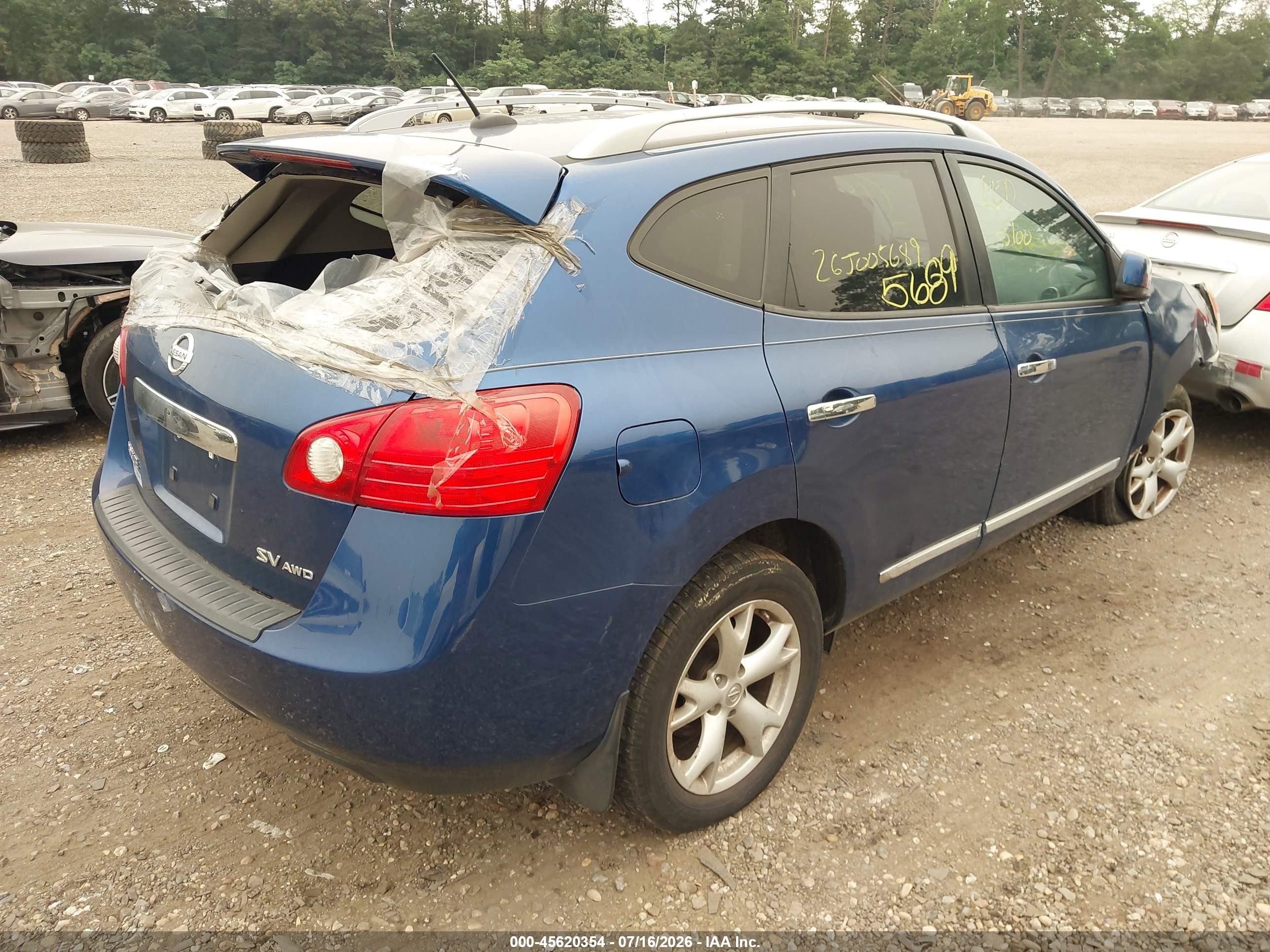 2011 Nissan Rogue Sv Blue vin: JN8AS5MV7BW315903