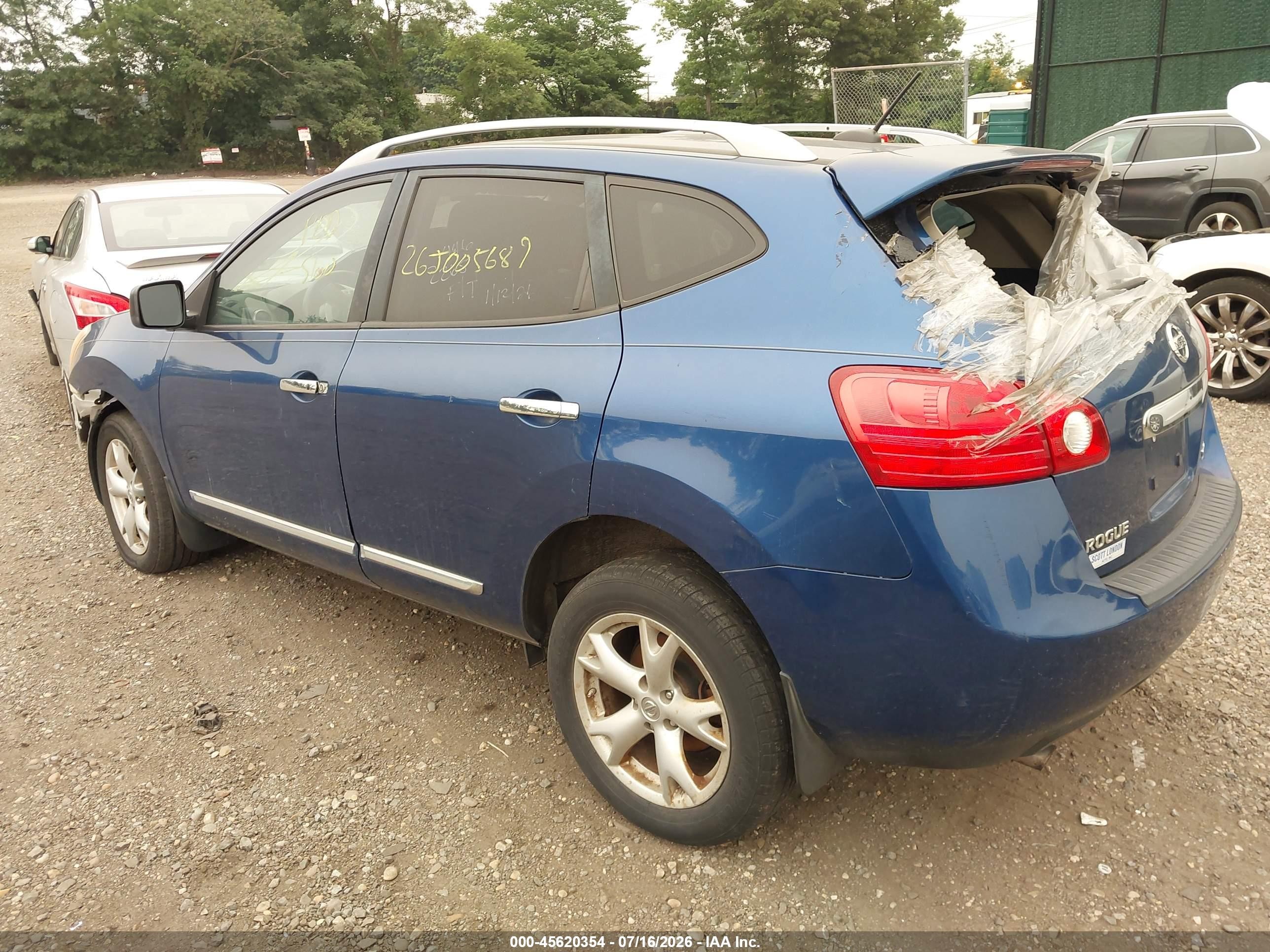 2011 Nissan Rogue Sv Blue vin: JN8AS5MV7BW315903