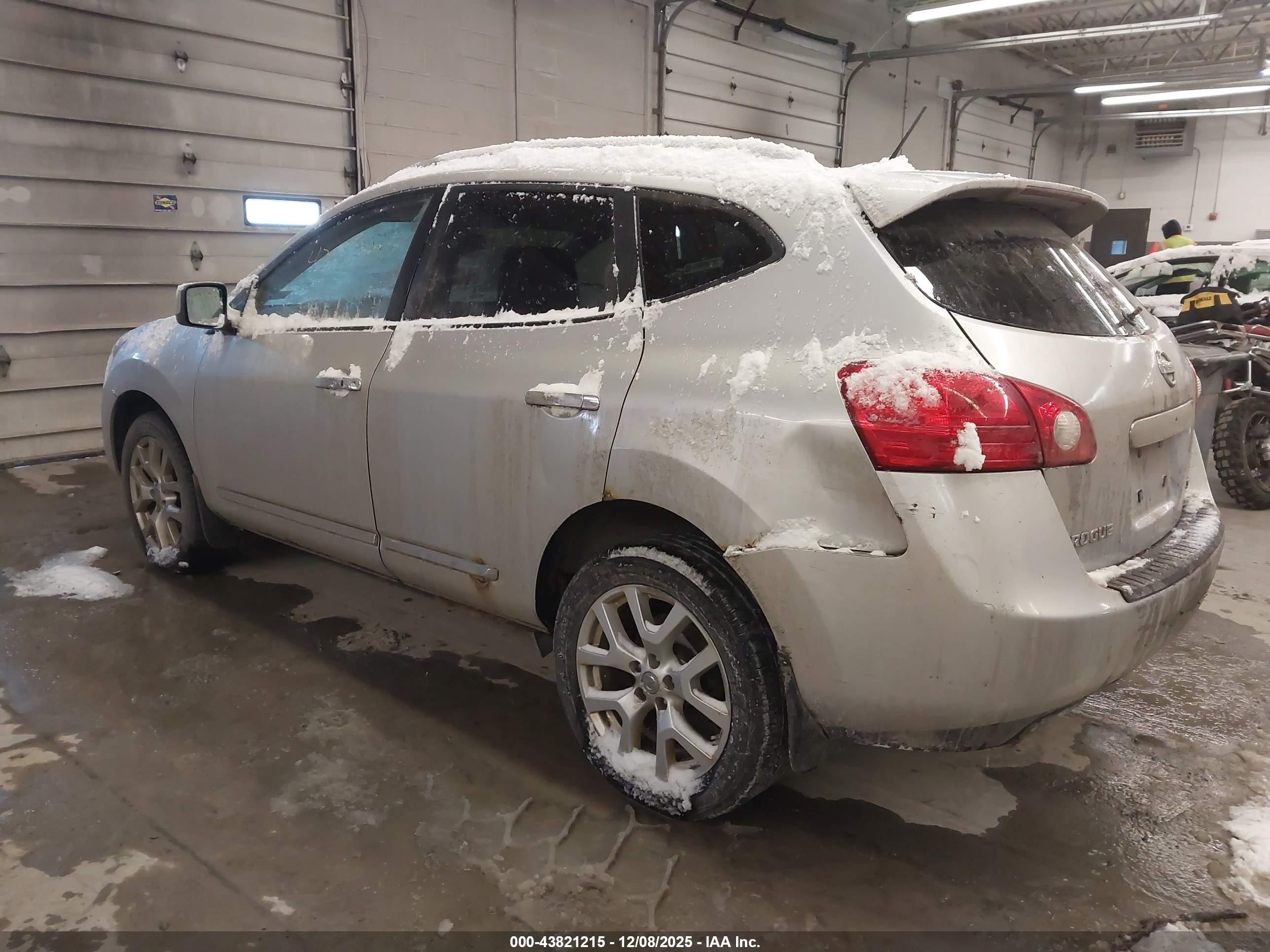 2011 Nissan Rogue Sv Silver vin: JN8AS5MV7BW661398