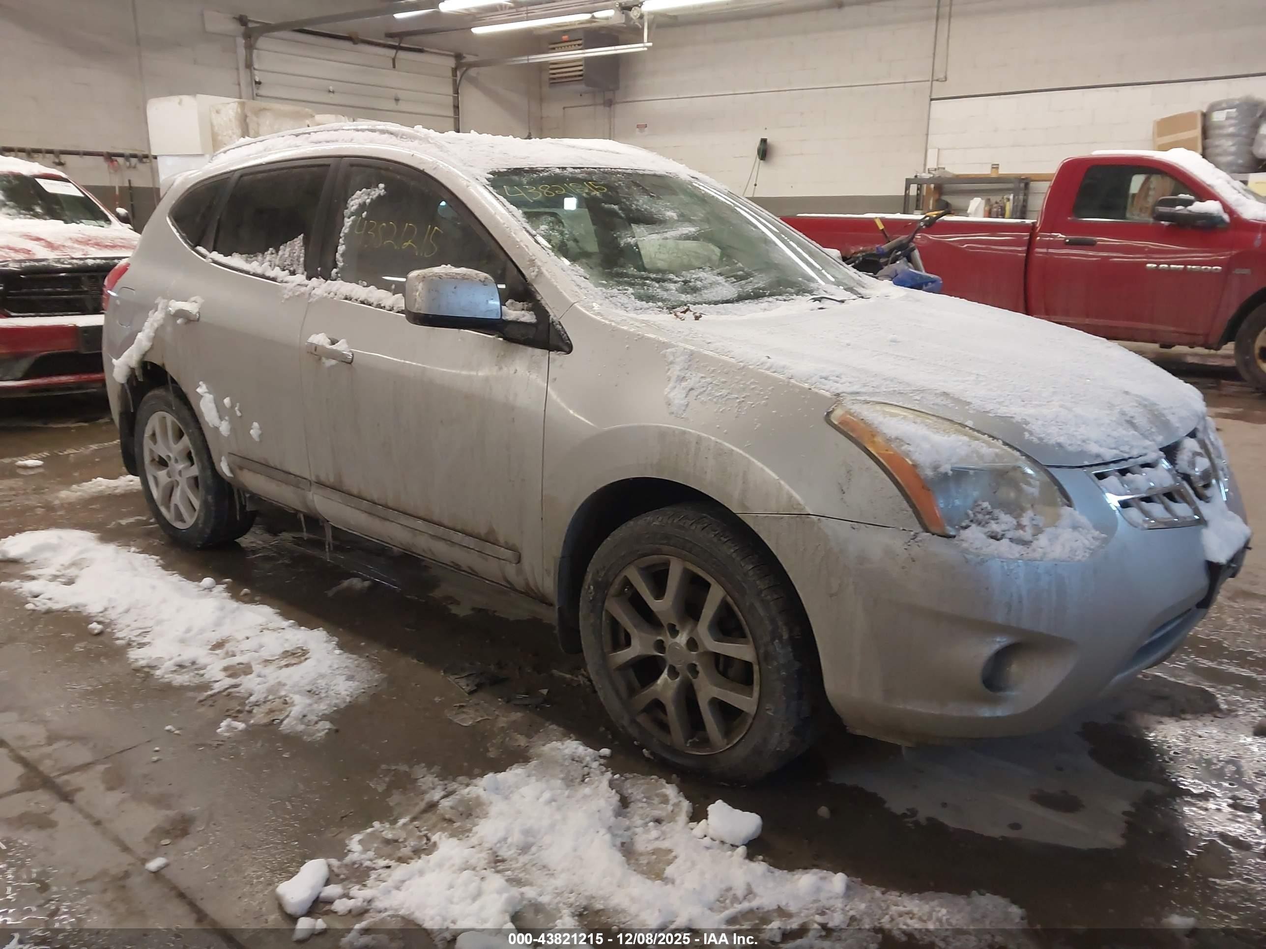 2011 Nissan Rogue Sv Silver vin: JN8AS5MV7BW661398
