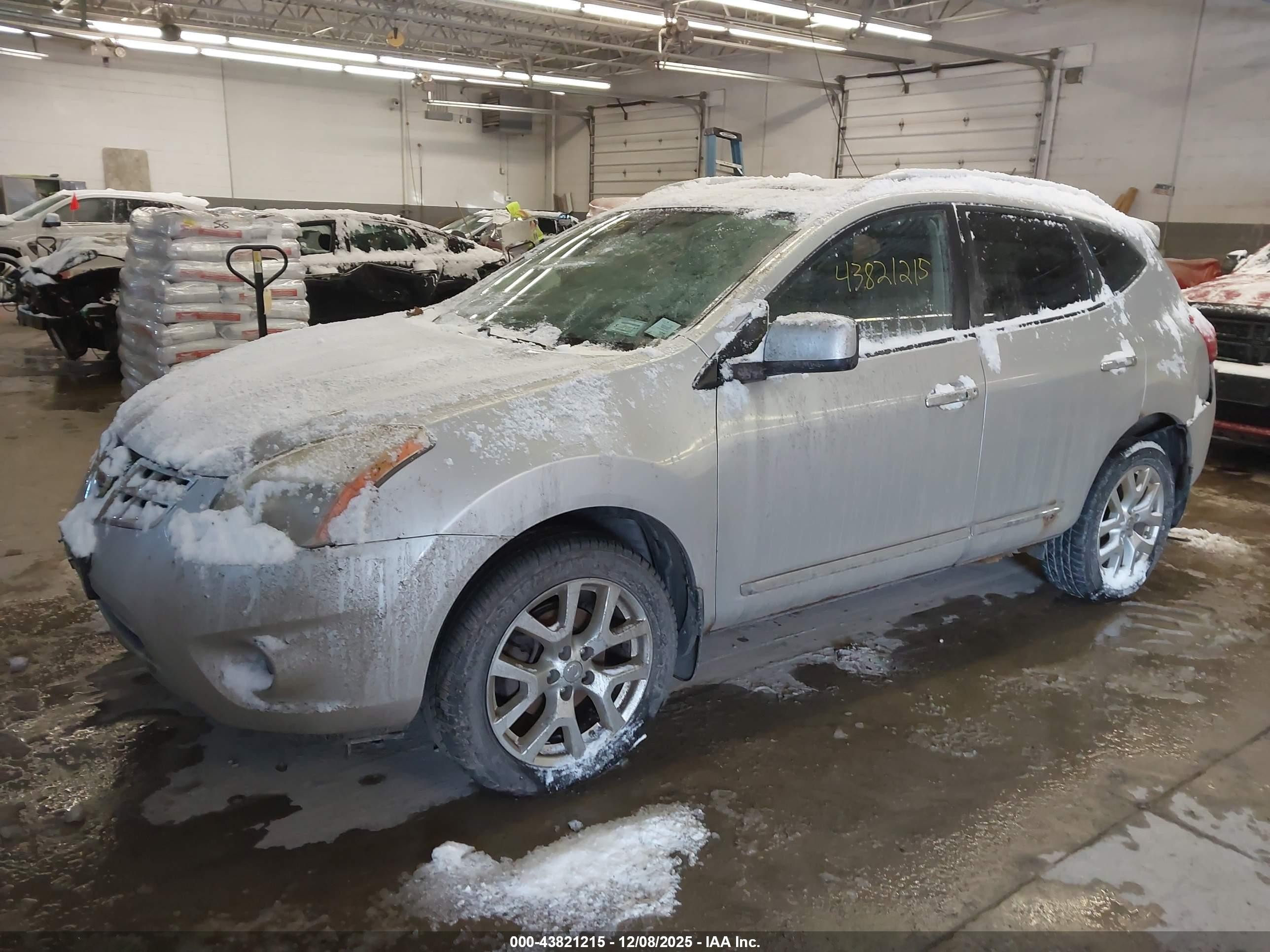 2011 Nissan Rogue Sv Silver vin: JN8AS5MV7BW661398
