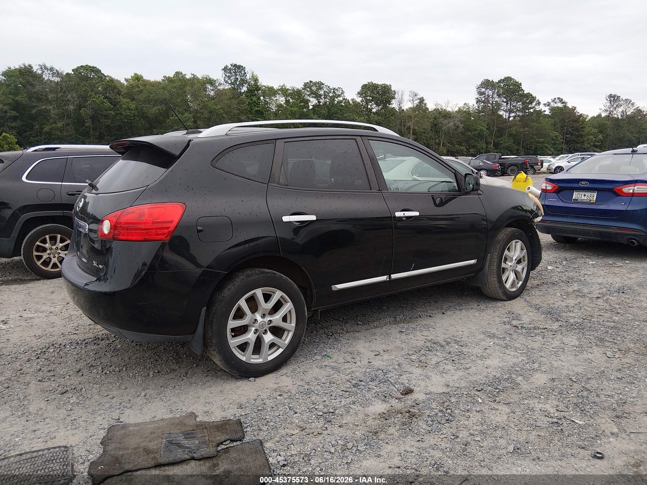2011 Nissan Rogue Sv Black vin: JN8AS5MV7BW667184