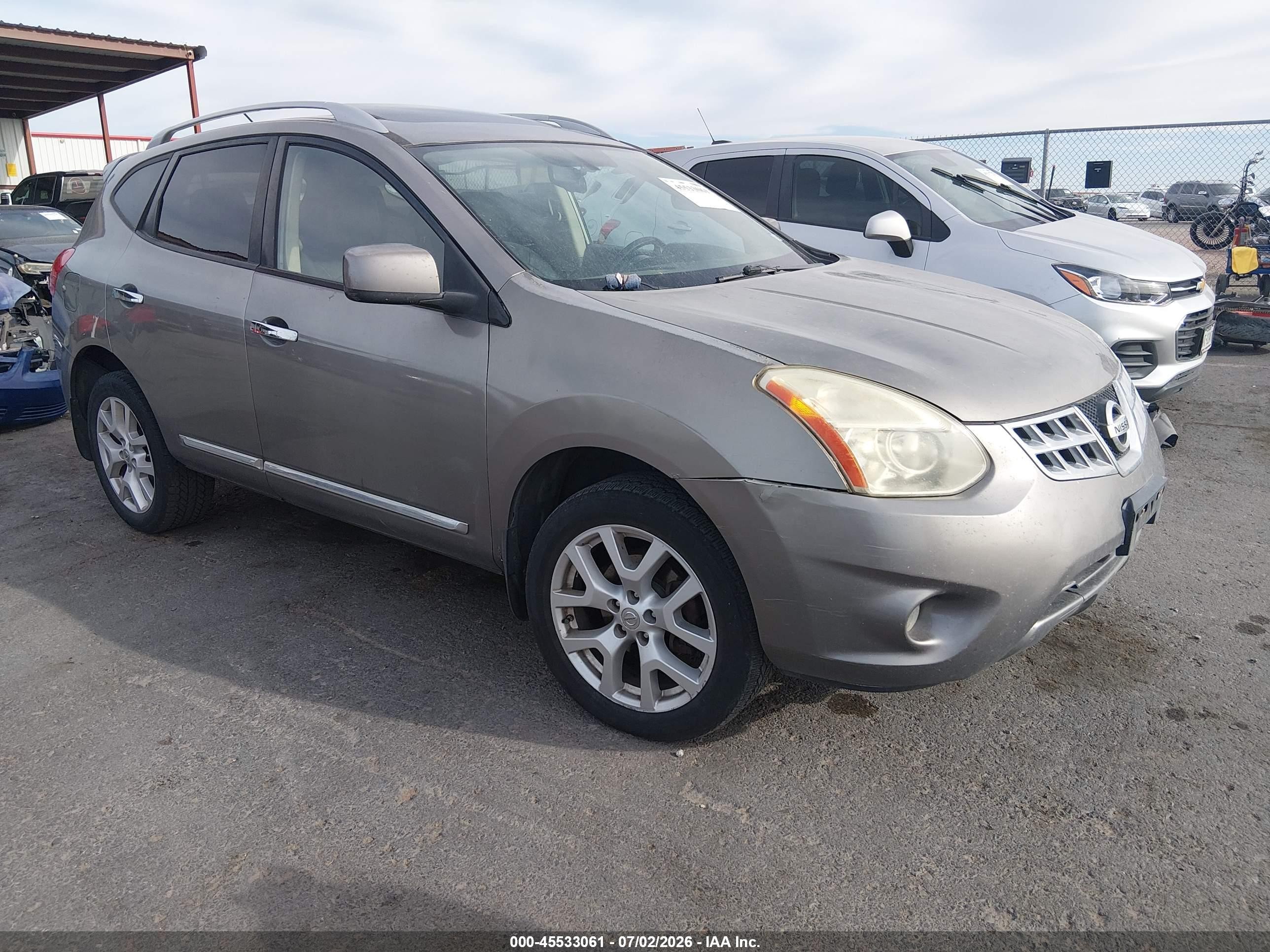 2011 Nissan Rogue Sv Gray vin: JN8AS5MV7BW670117
