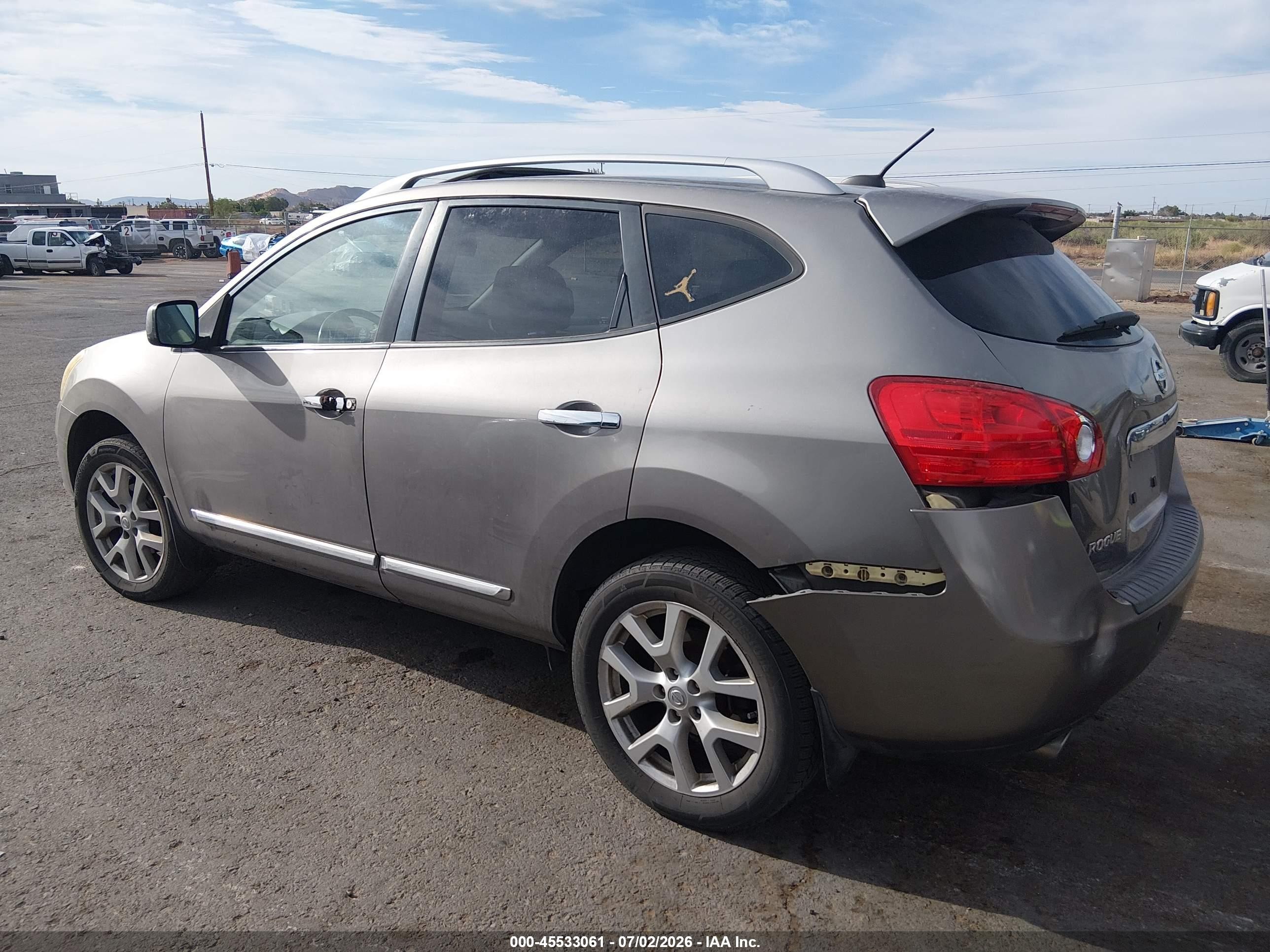 2011 Nissan Rogue Sv Gray vin: JN8AS5MV7BW670117