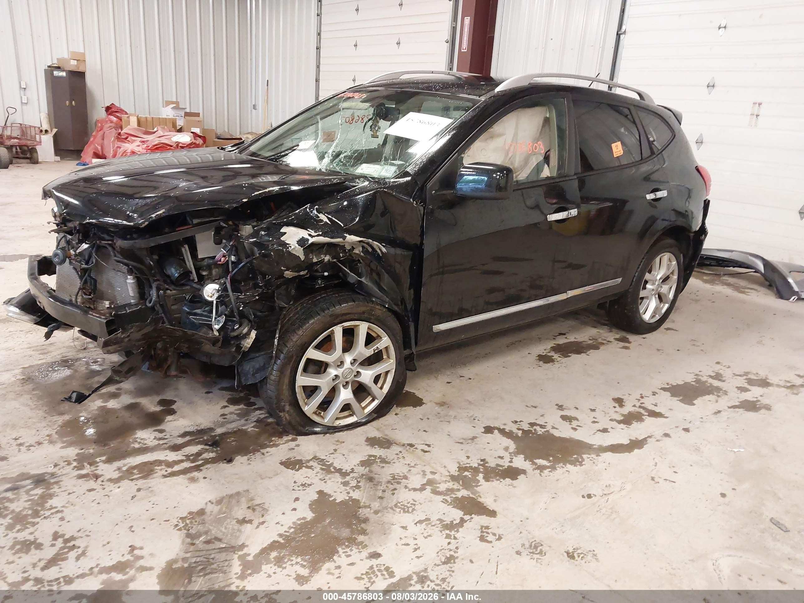 2011 Nissan Rogue Sv Black vin: JN8AS5MV7BW671235