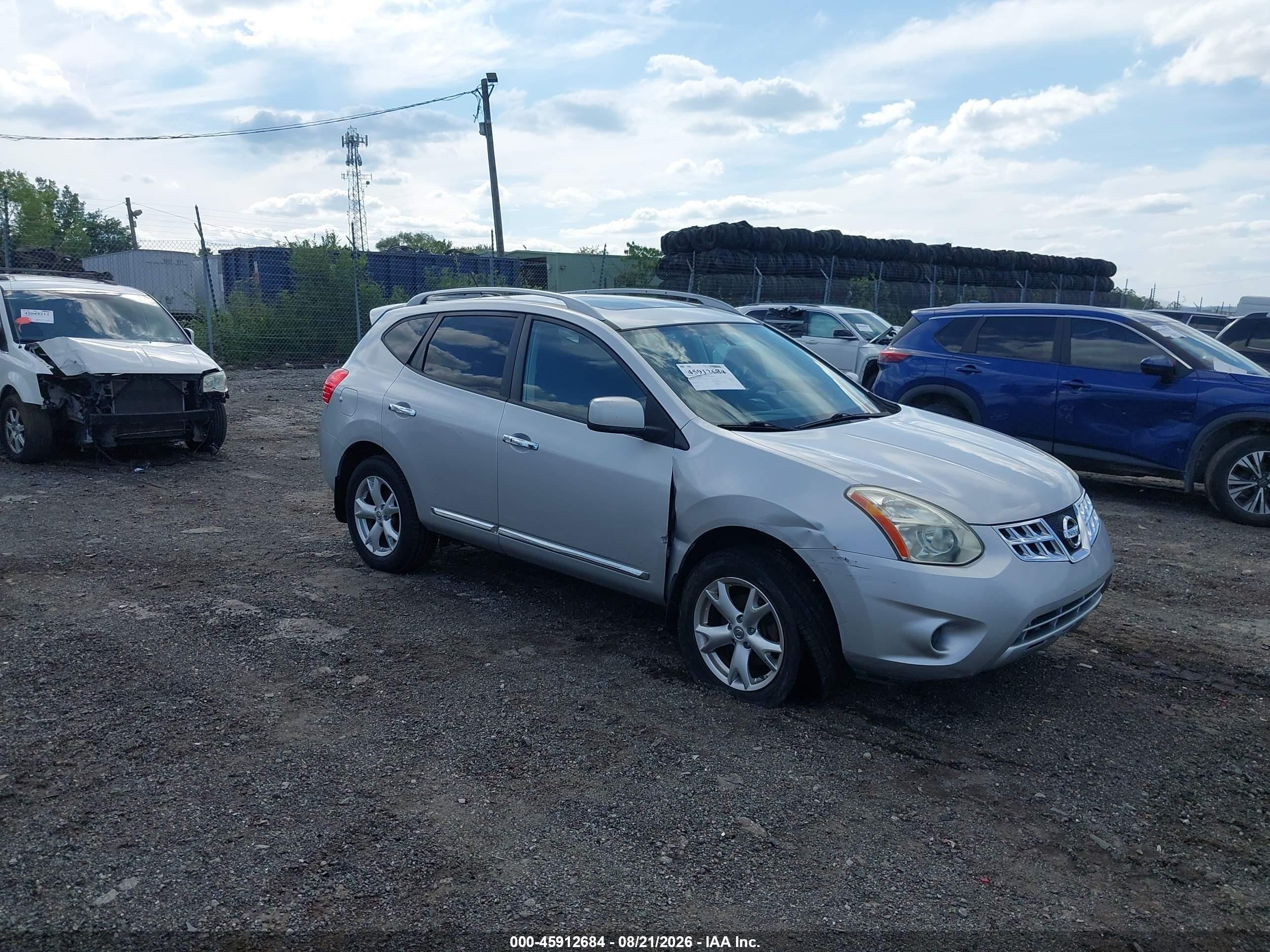 2011 Nissan Rogue Sv Silver vin: JN8AS5MV7BW672823