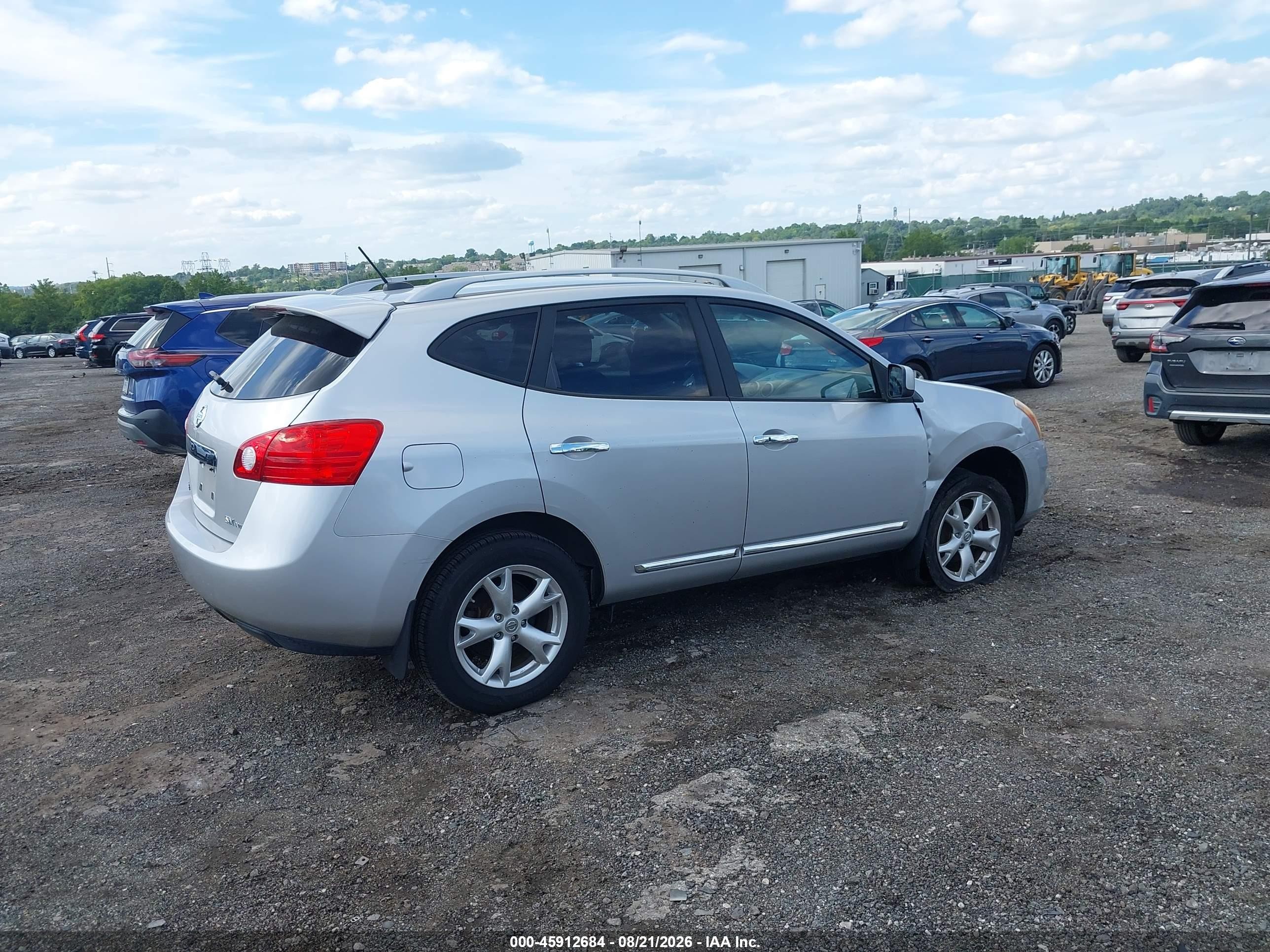 2011 Nissan Rogue Sv Silver vin: JN8AS5MV7BW672823