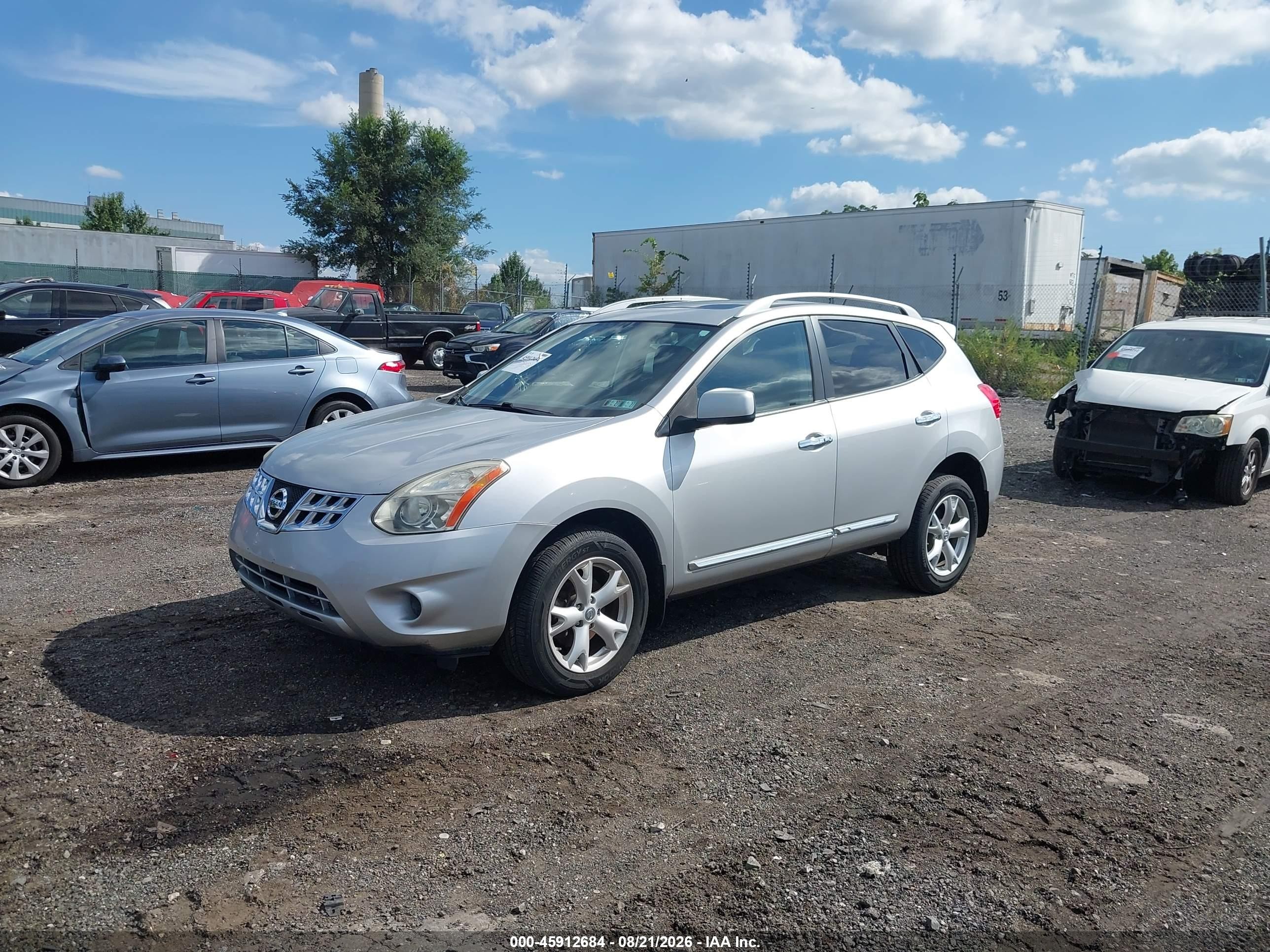 2011 Nissan Rogue Sv Silver vin: JN8AS5MV7BW672823