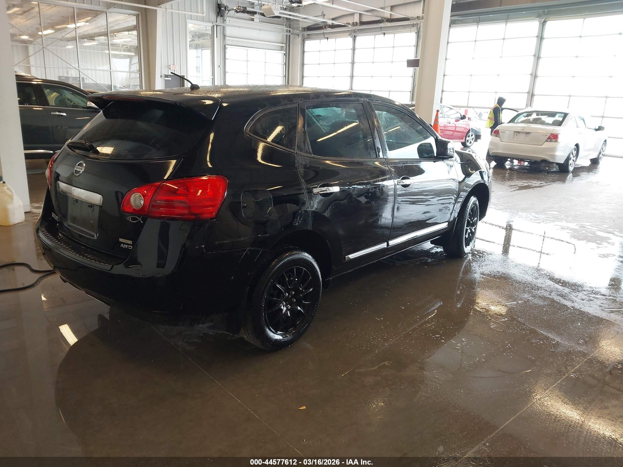 2011 Nissan Rogue S Black vin: JN8AS5MV7BW689587