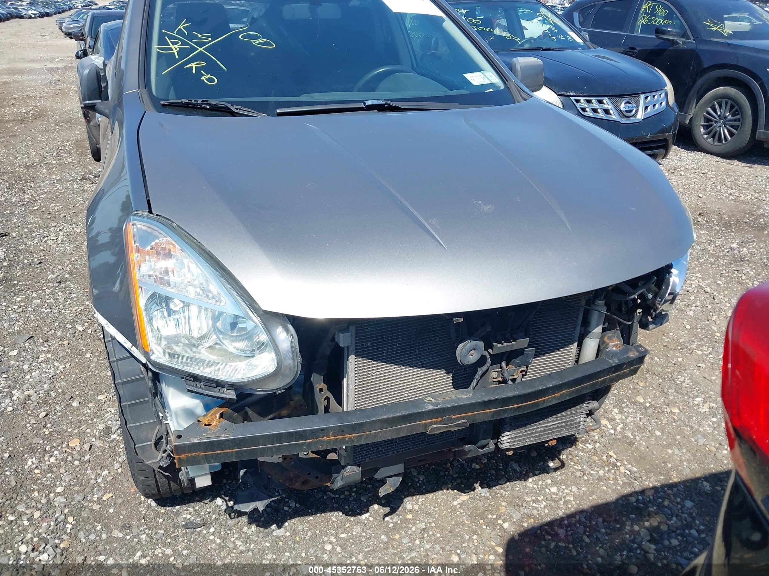 2012 Nissan Rogue Sv Серый vin: JN8AS5MV7CW352595