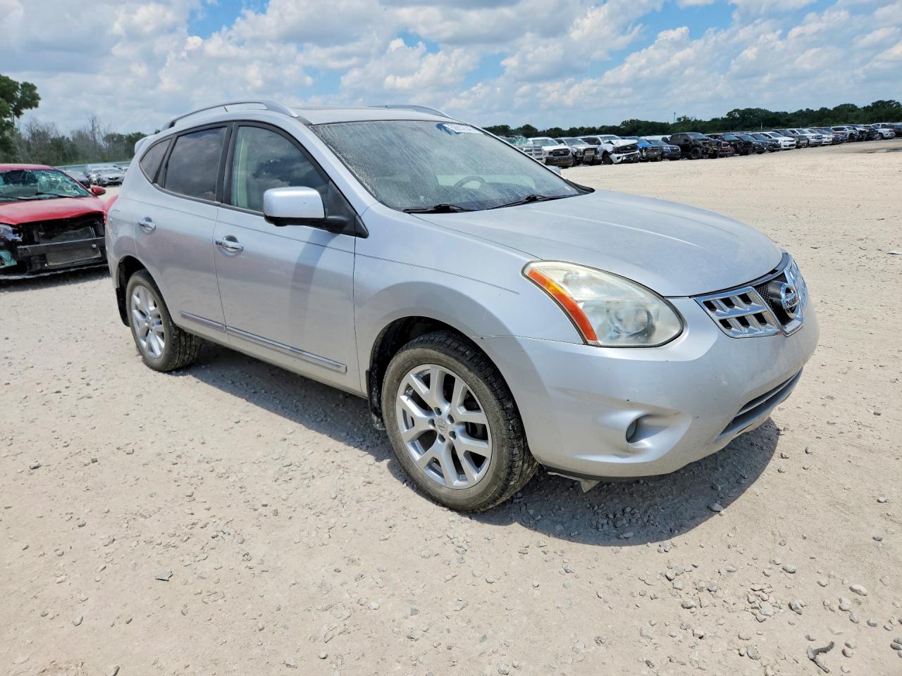 2012 Nissan Rogue S Silver vin: JN8AS5MV7CW356856