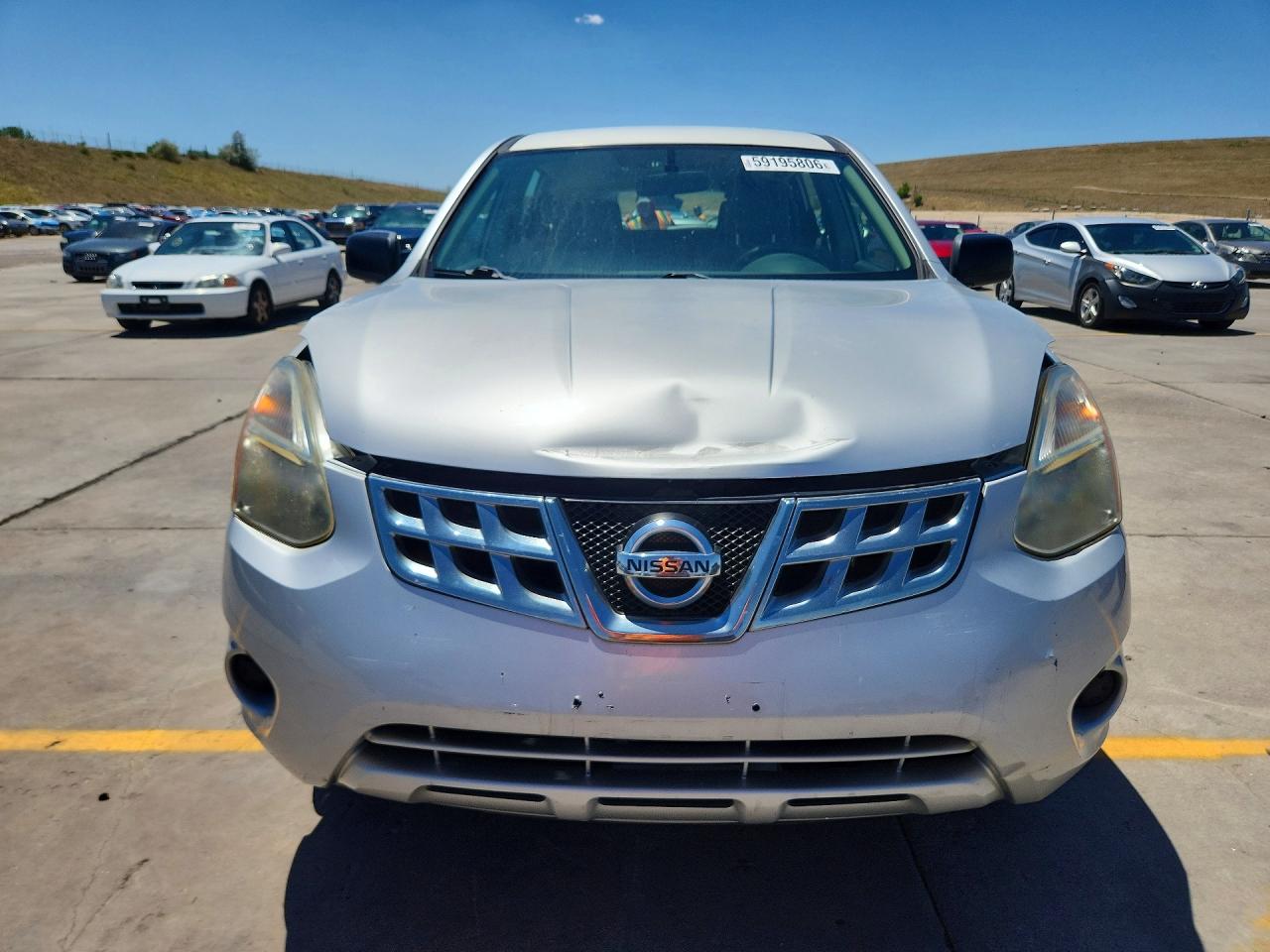 2012 Nissan Rogue S Silver vin: JN8AS5MV7CW360549