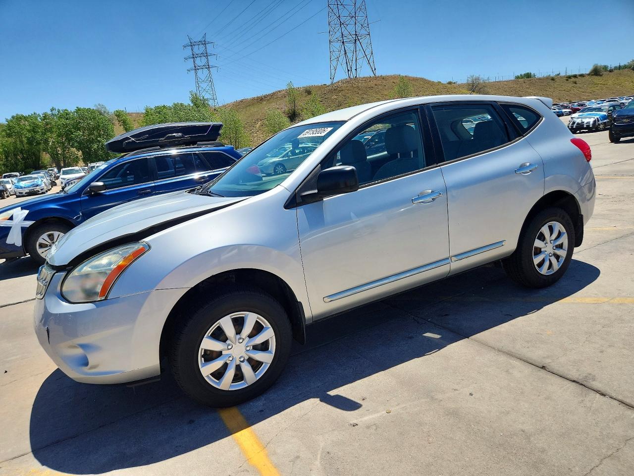 2012 Nissan Rogue S Silver vin: JN8AS5MV7CW360549
