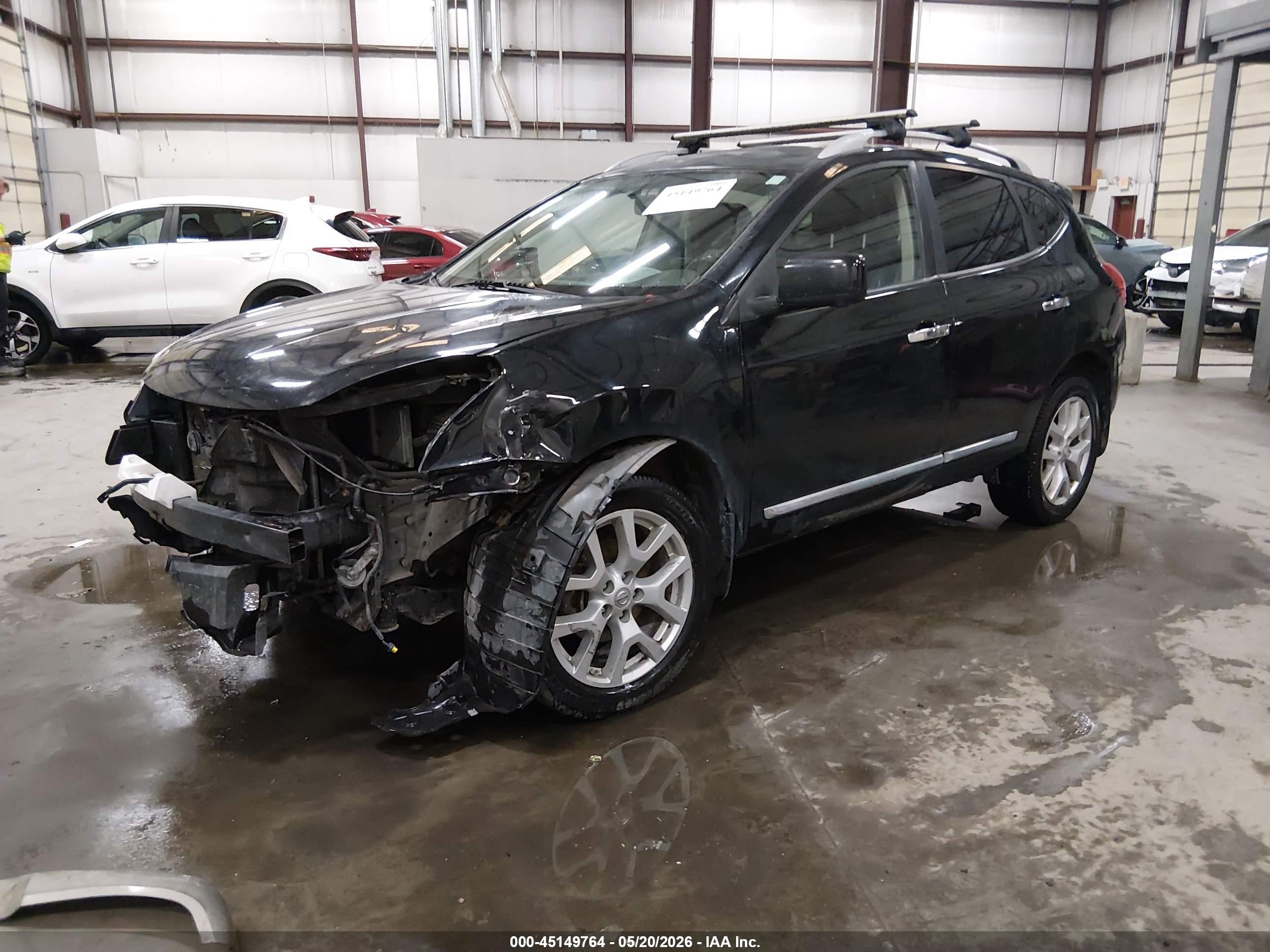 2012 Nissan Rogue Sv W/sl Pkg Black vin: JN8AS5MV7CW363094