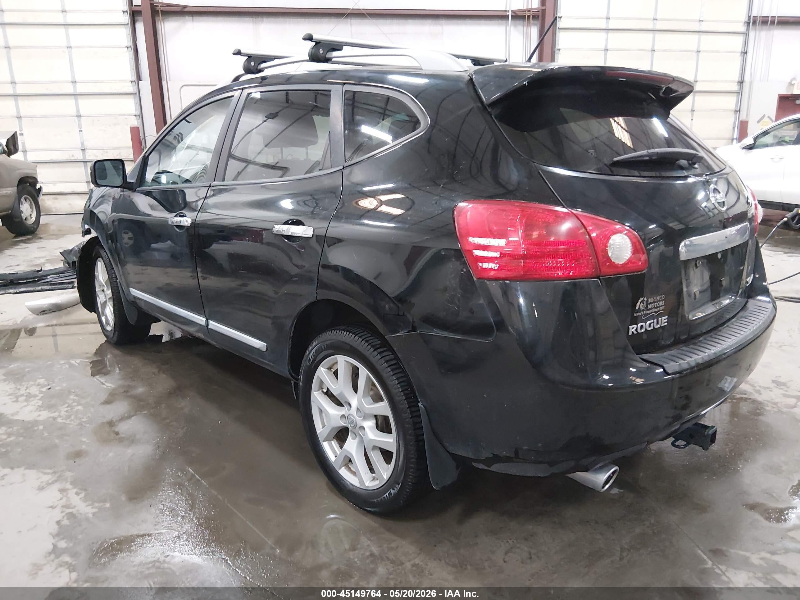 2012 Nissan Rogue Sv W/sl Pkg Black vin: JN8AS5MV7CW363094