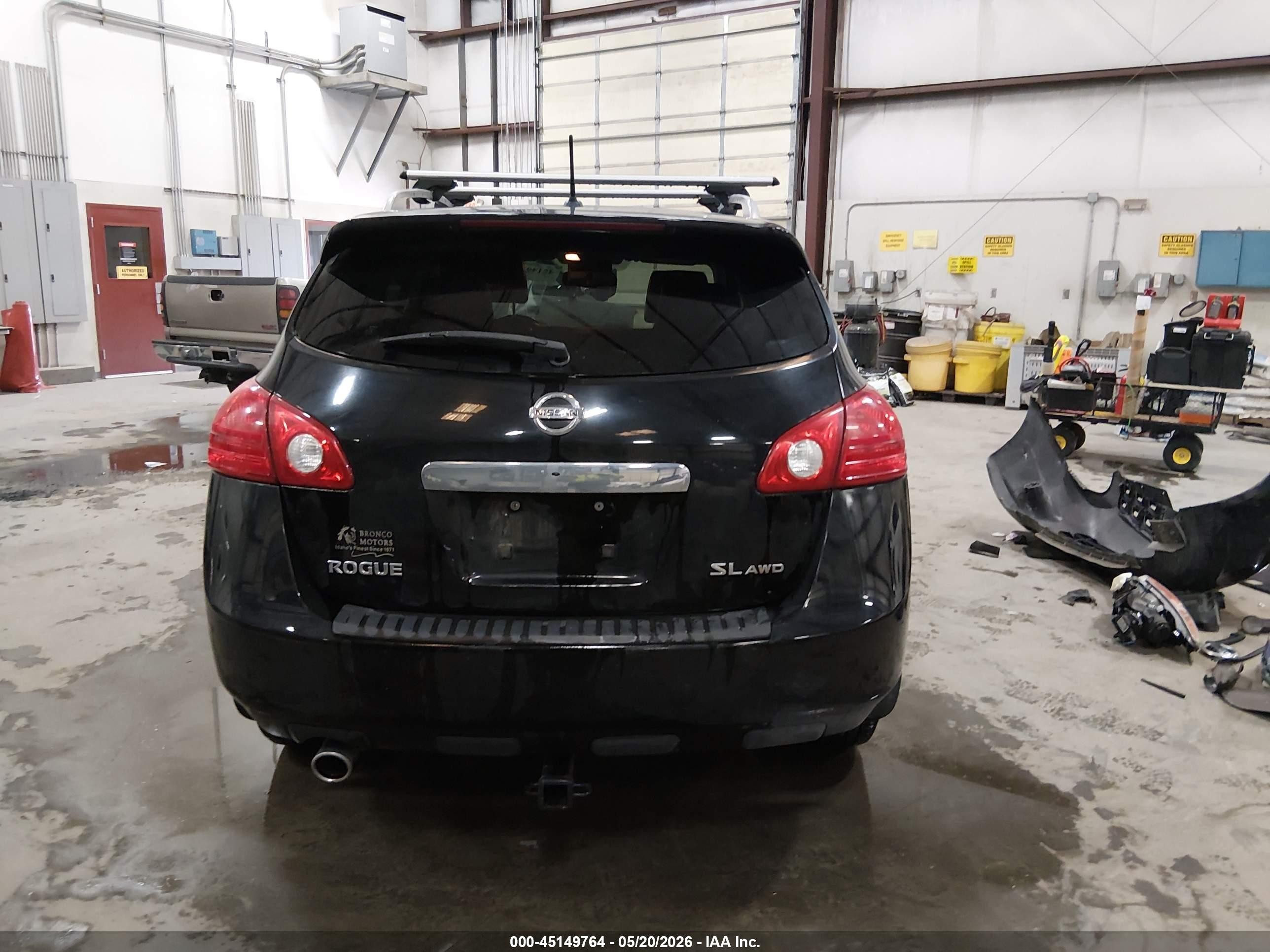 2012 Nissan Rogue Sv W/sl Pkg Black vin: JN8AS5MV7CW363094