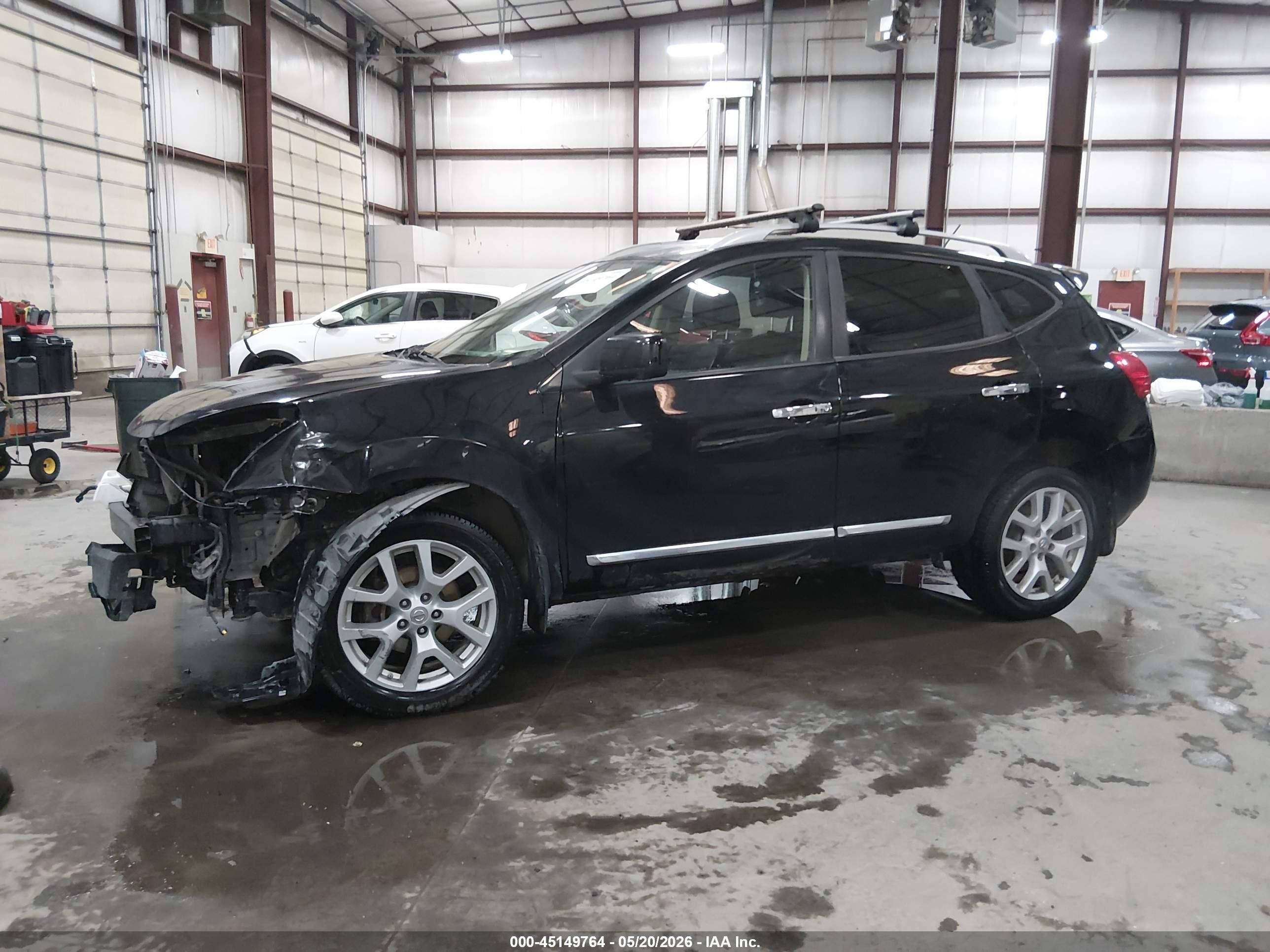 2012 Nissan Rogue Sv W/sl Pkg Black vin: JN8AS5MV7CW363094