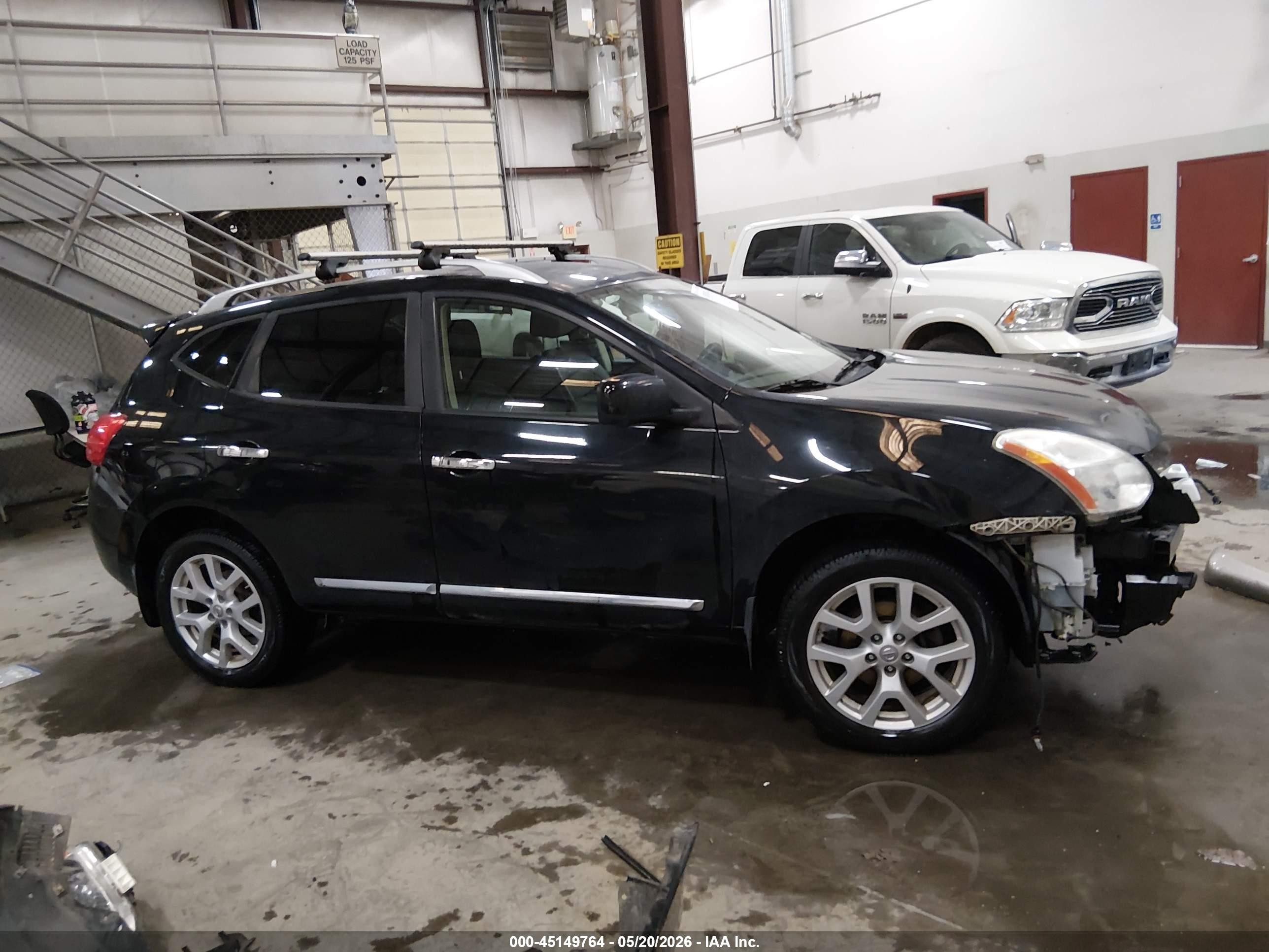2012 Nissan Rogue Sv W/sl Pkg Black vin: JN8AS5MV7CW363094