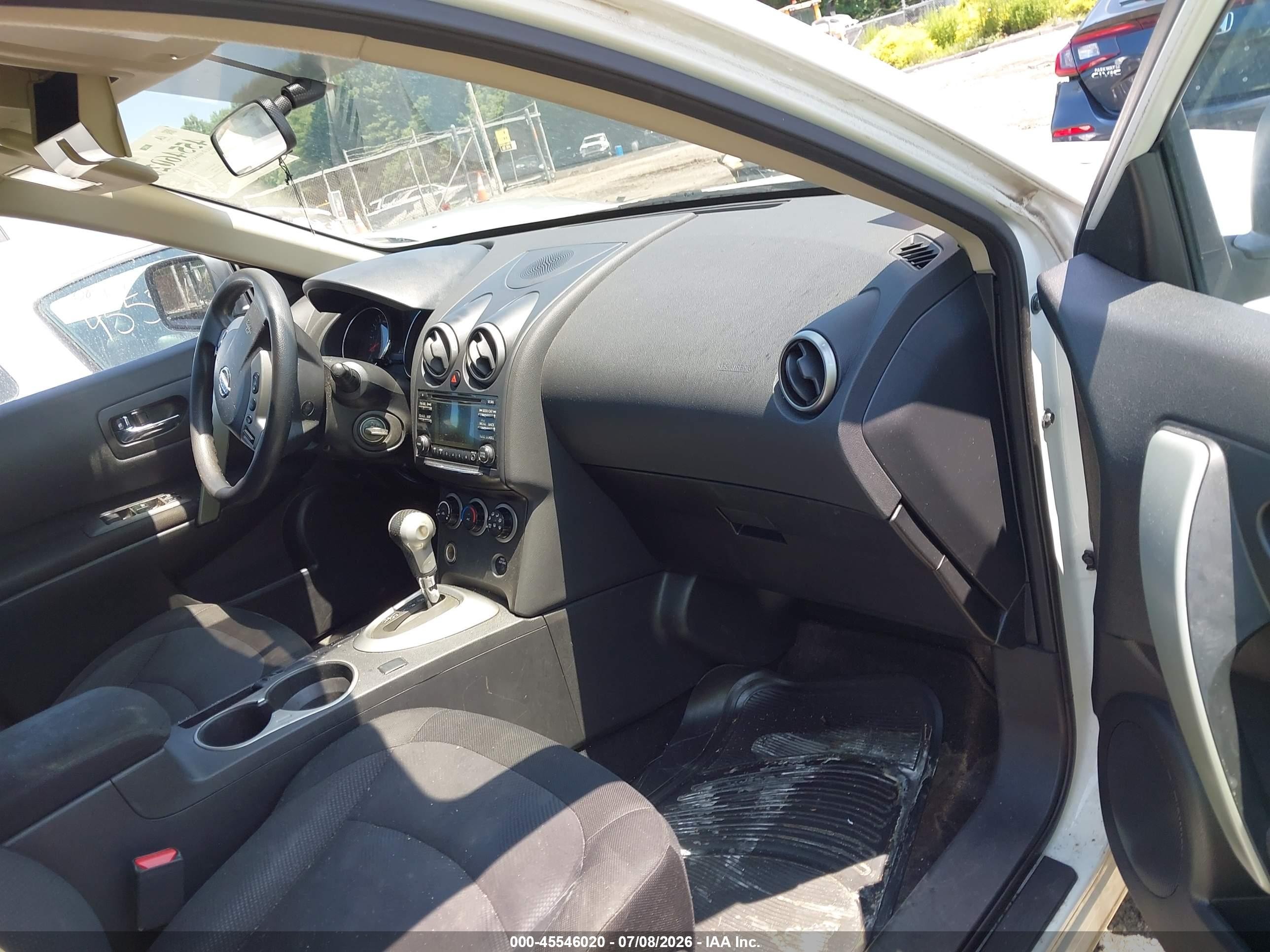 2012 Nissan Rogue S White vin: JN8AS5MV7CW363273