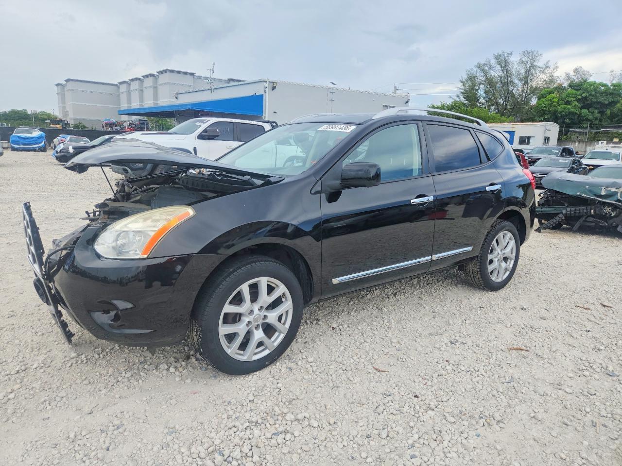 2012 Nissan Rogue S/sv Black vin: JN8AS5MV7CW363340