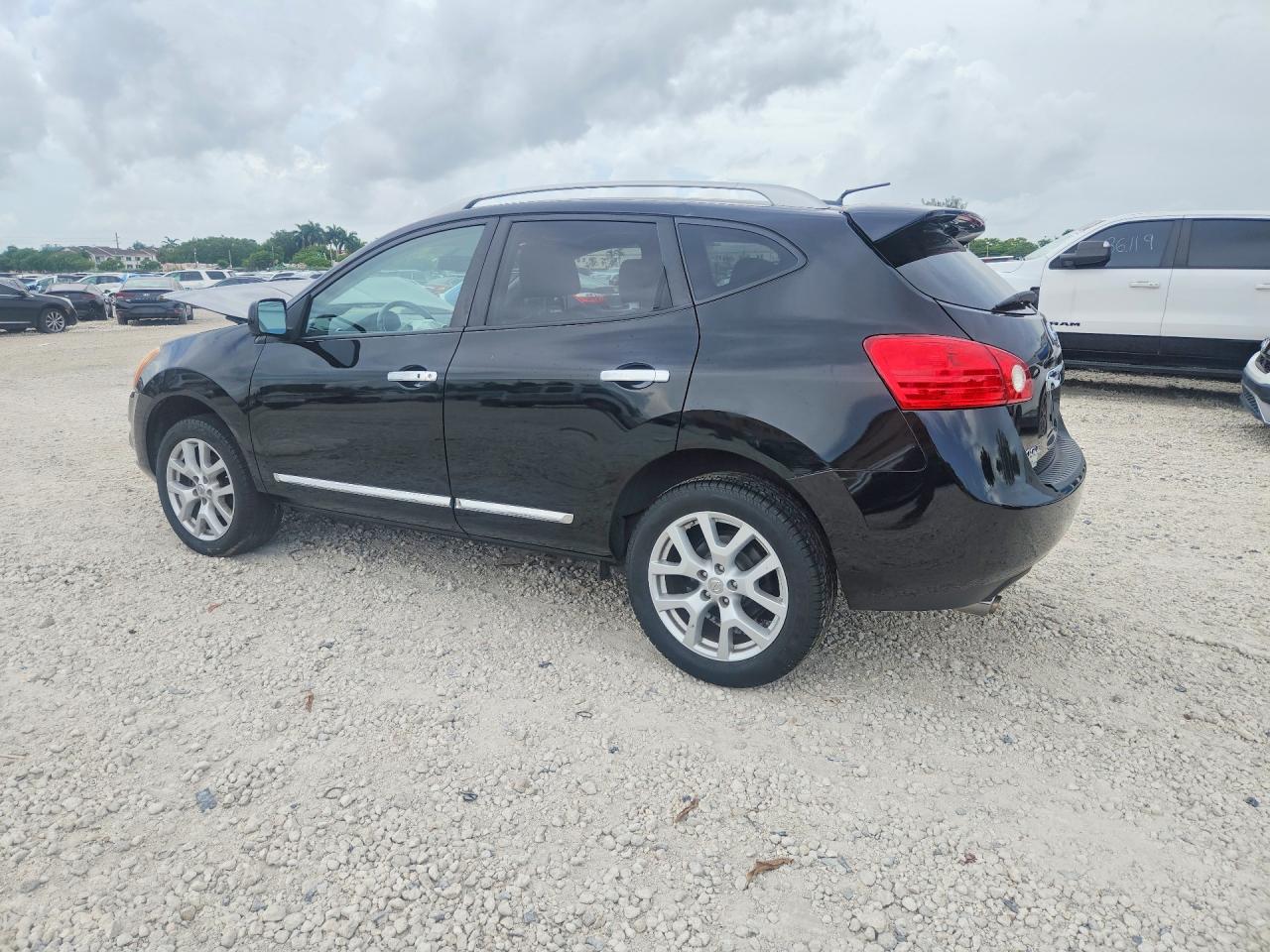 2012 Nissan Rogue S/sv Black vin: JN8AS5MV7CW363340
