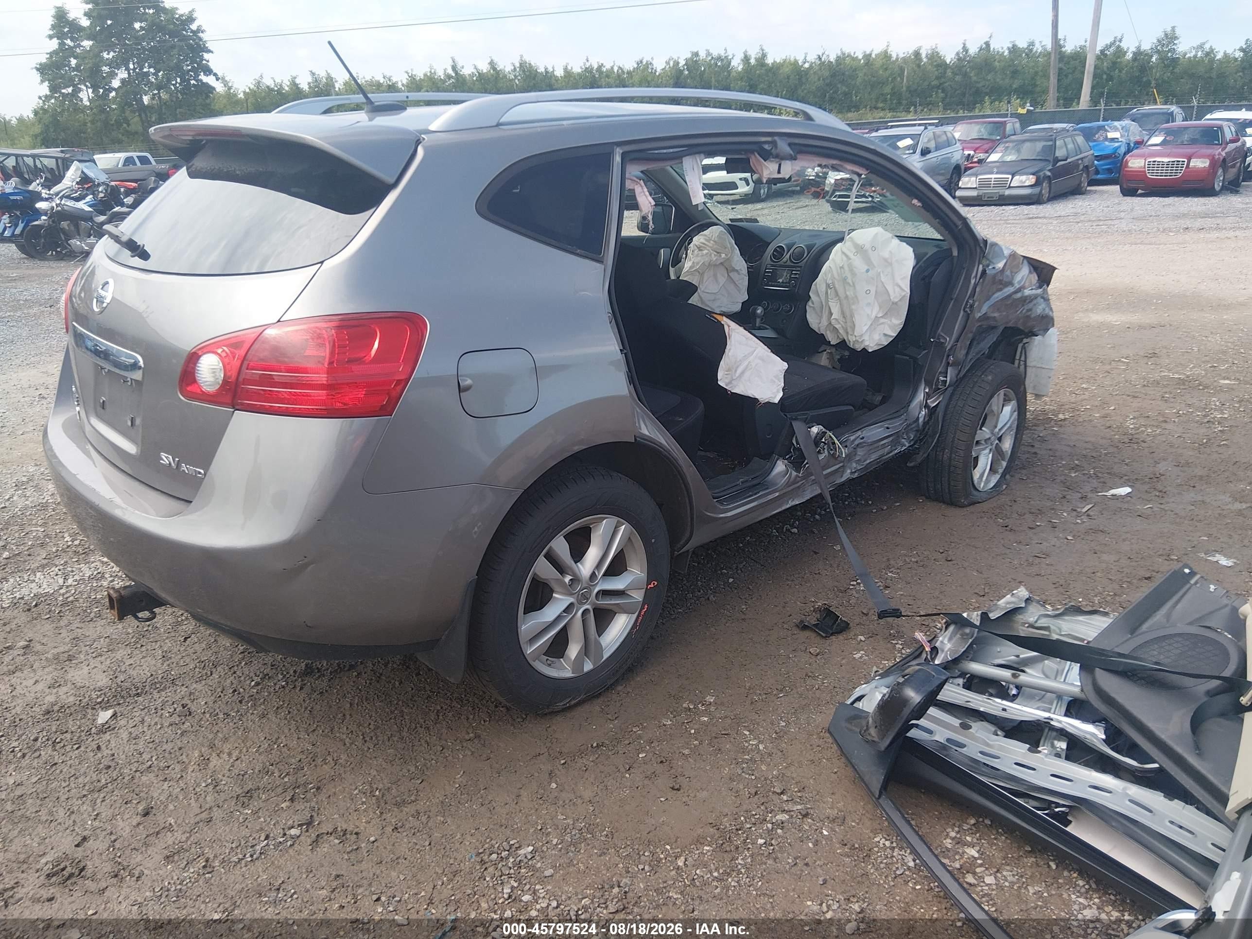 2012 Nissan Rogue Sv Silver vin: JN8AS5MV7CW365380