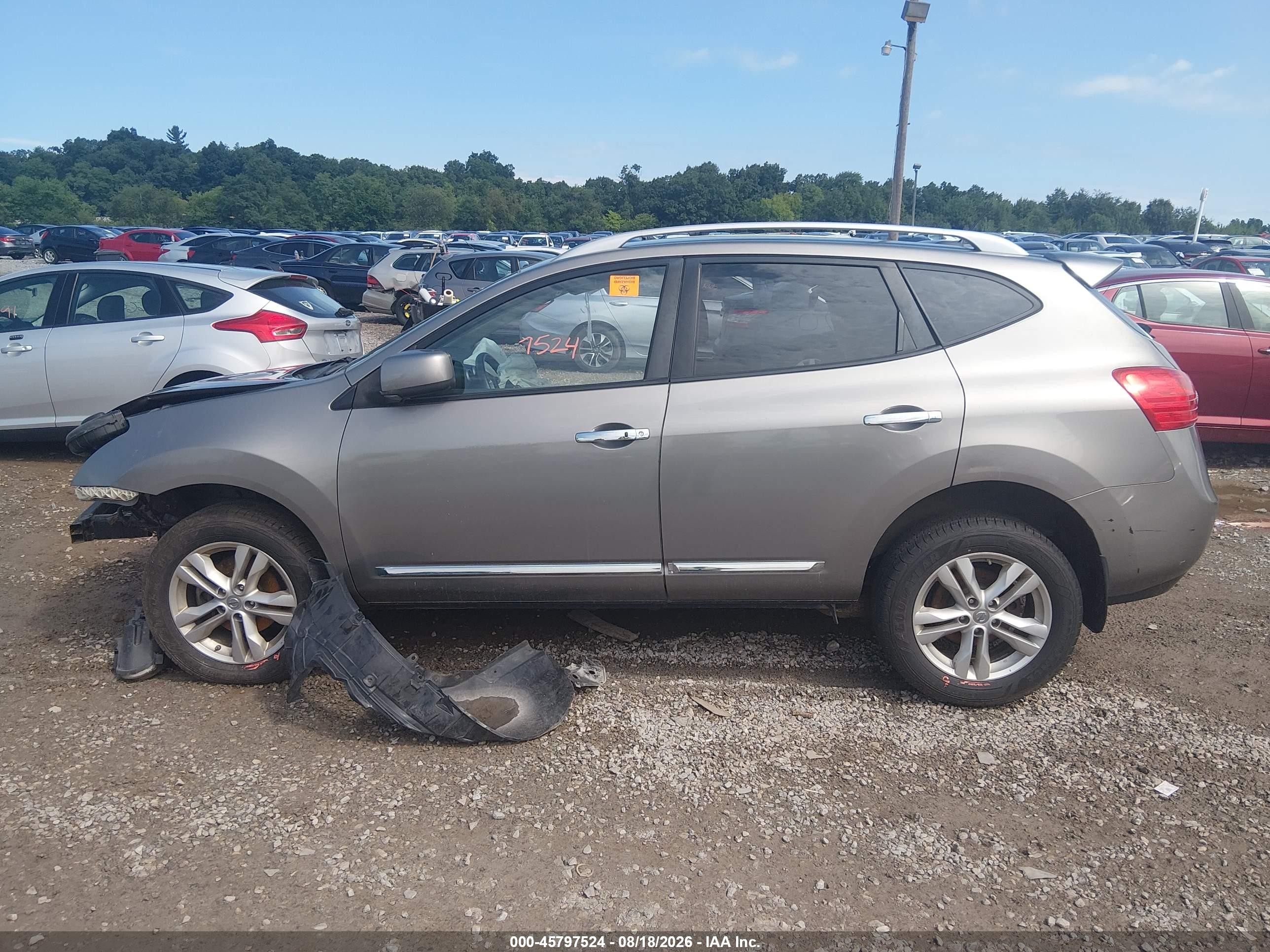 2012 Nissan Rogue Sv Silver vin: JN8AS5MV7CW365380