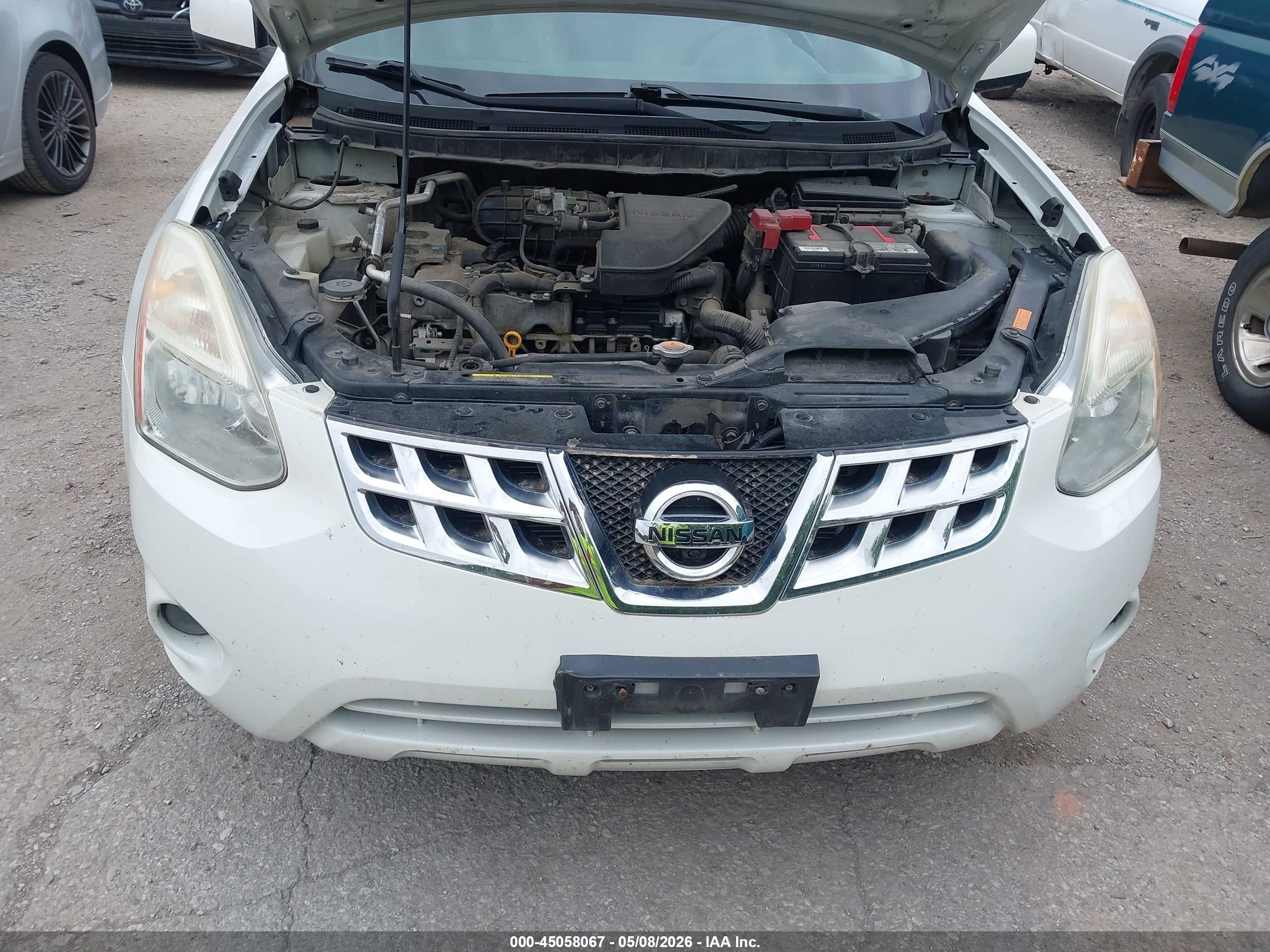 2012 Nissan Rogue Sv W/sl Pkg White vin: JN8AS5MV7CW367727